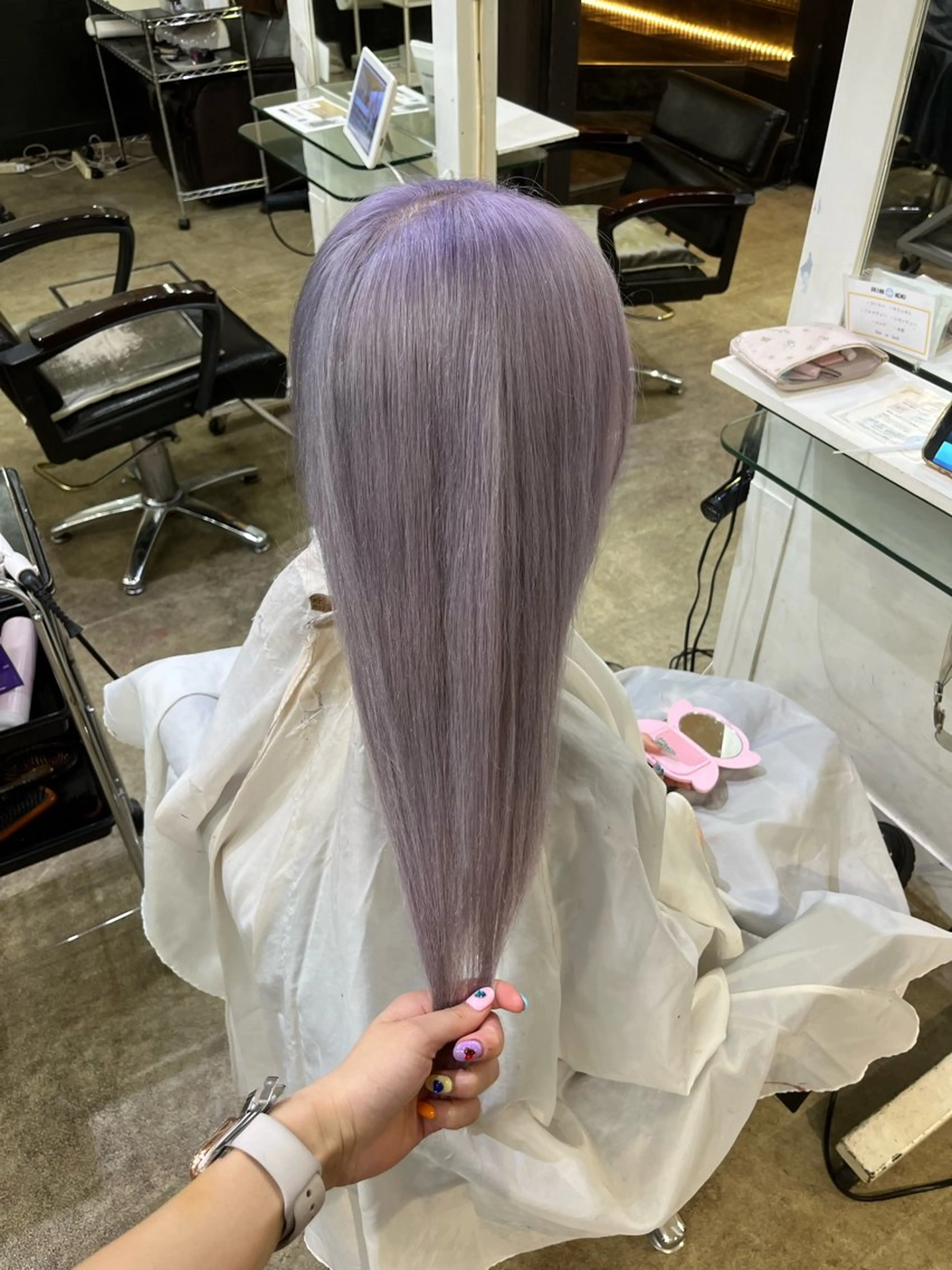 ロング カラー ヘアカラー アンククロス池袋所属・アンククロス あいりのヘアスタイル