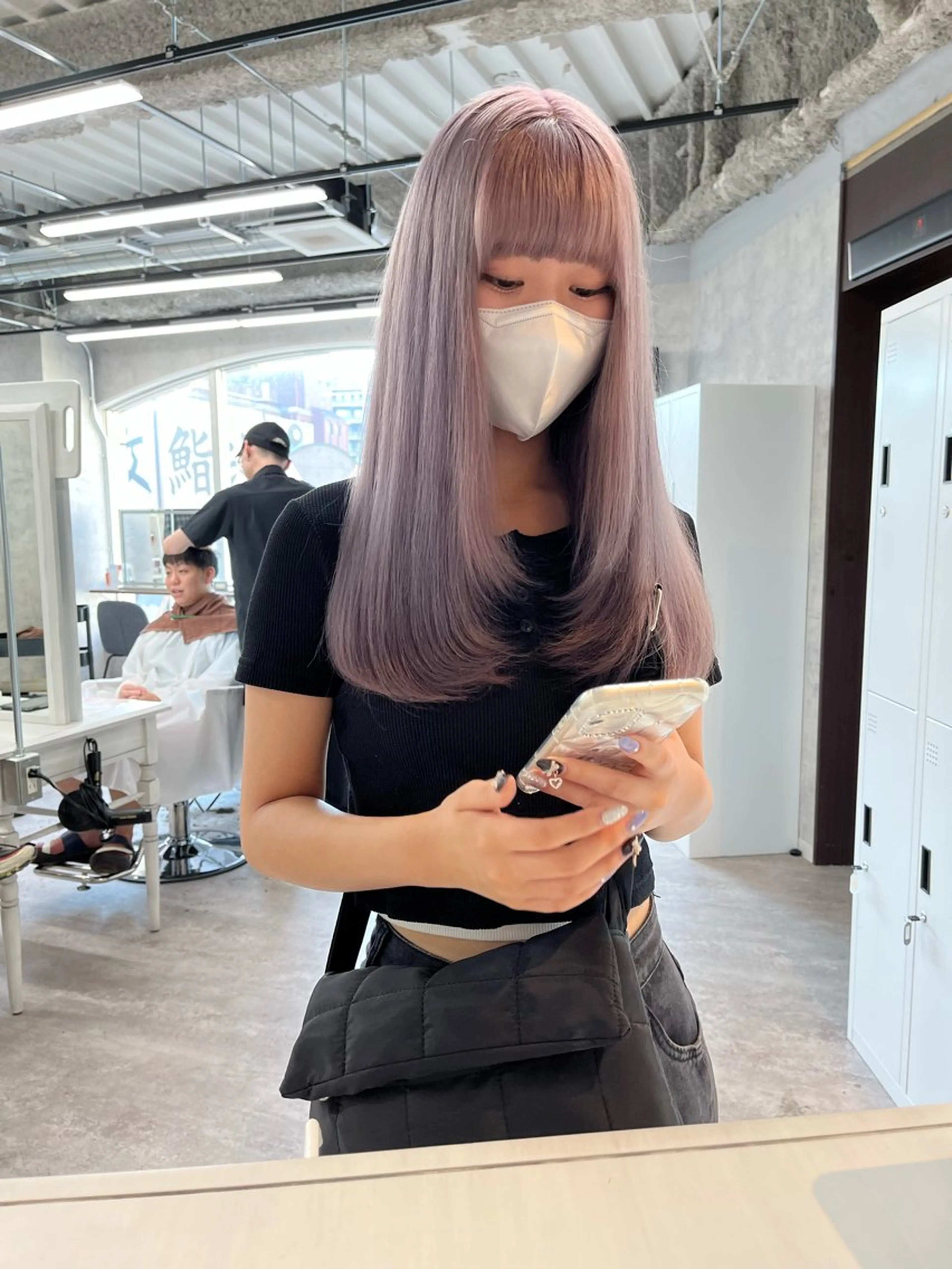 ロング カラー ヘアカラー トリートメント ヘアセット ハイトーン/レイヤー 💜Akaneのヘアスタイル