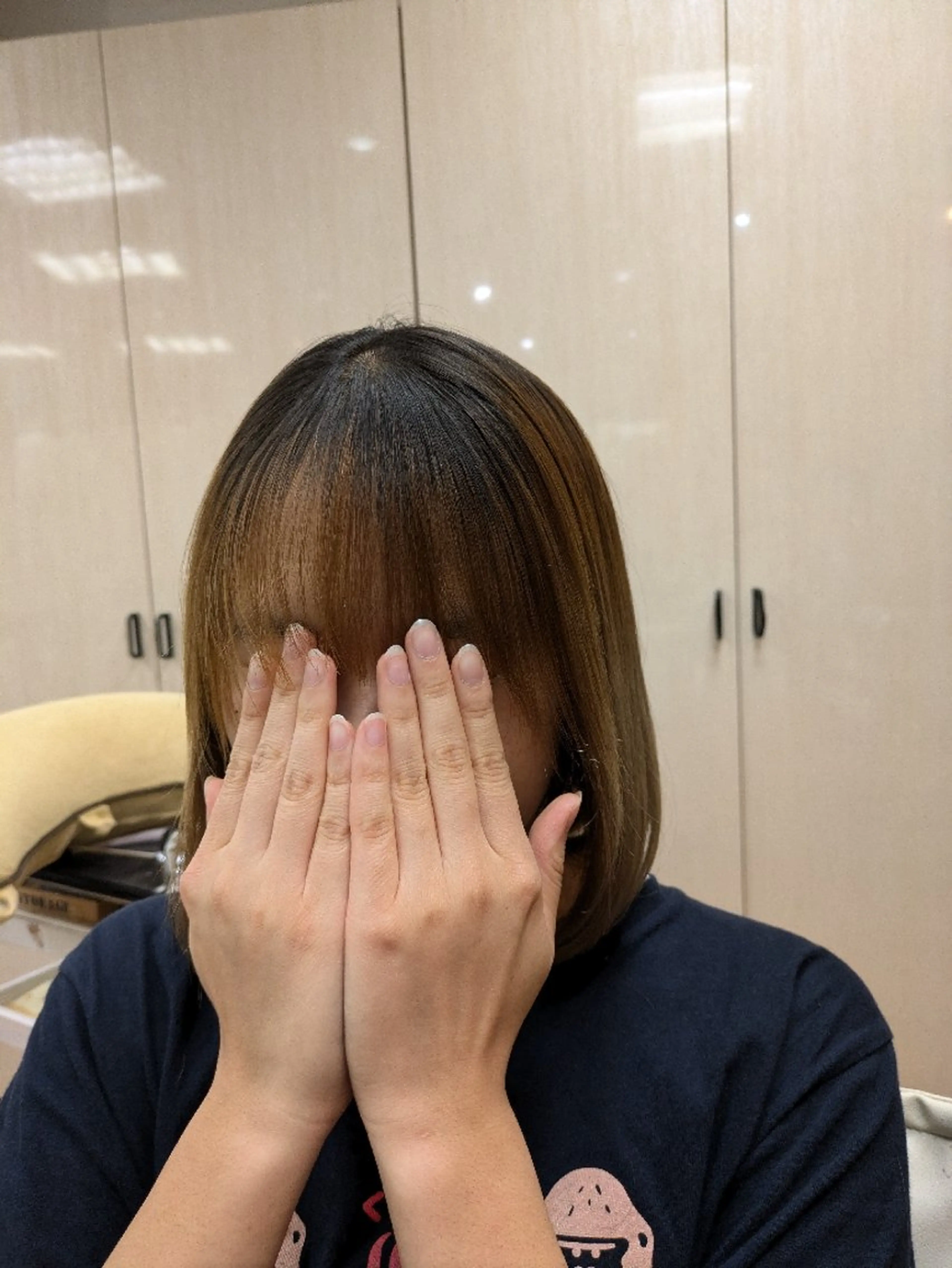 前髪縮毛矯正＋カット＋リカバリートリートメントの写真