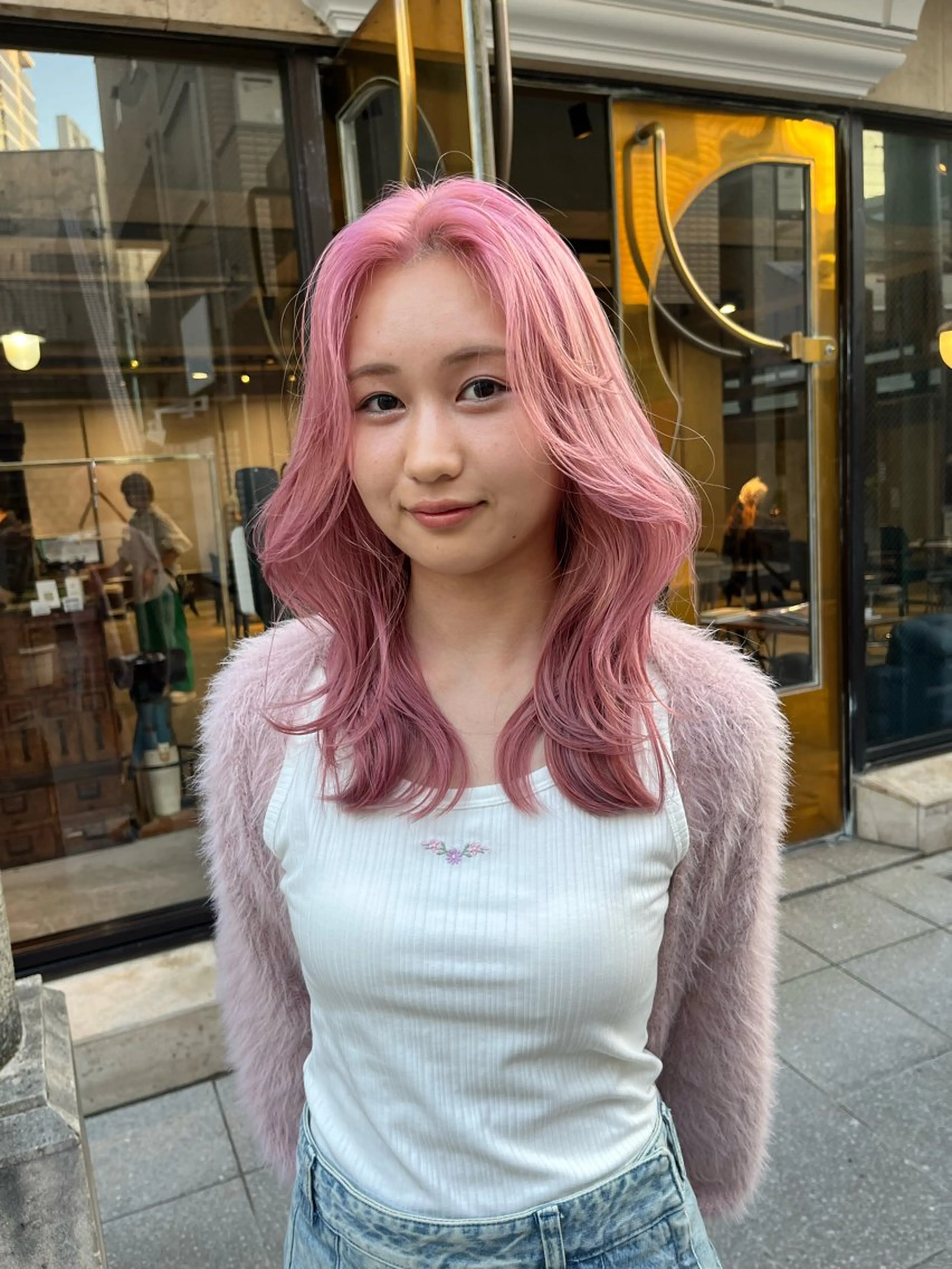 ロング カラー ヘアアレンジ ヘアカラー トリートメント ハイトーン/美髪矯正 🍃大江拓実のヘアスタイル