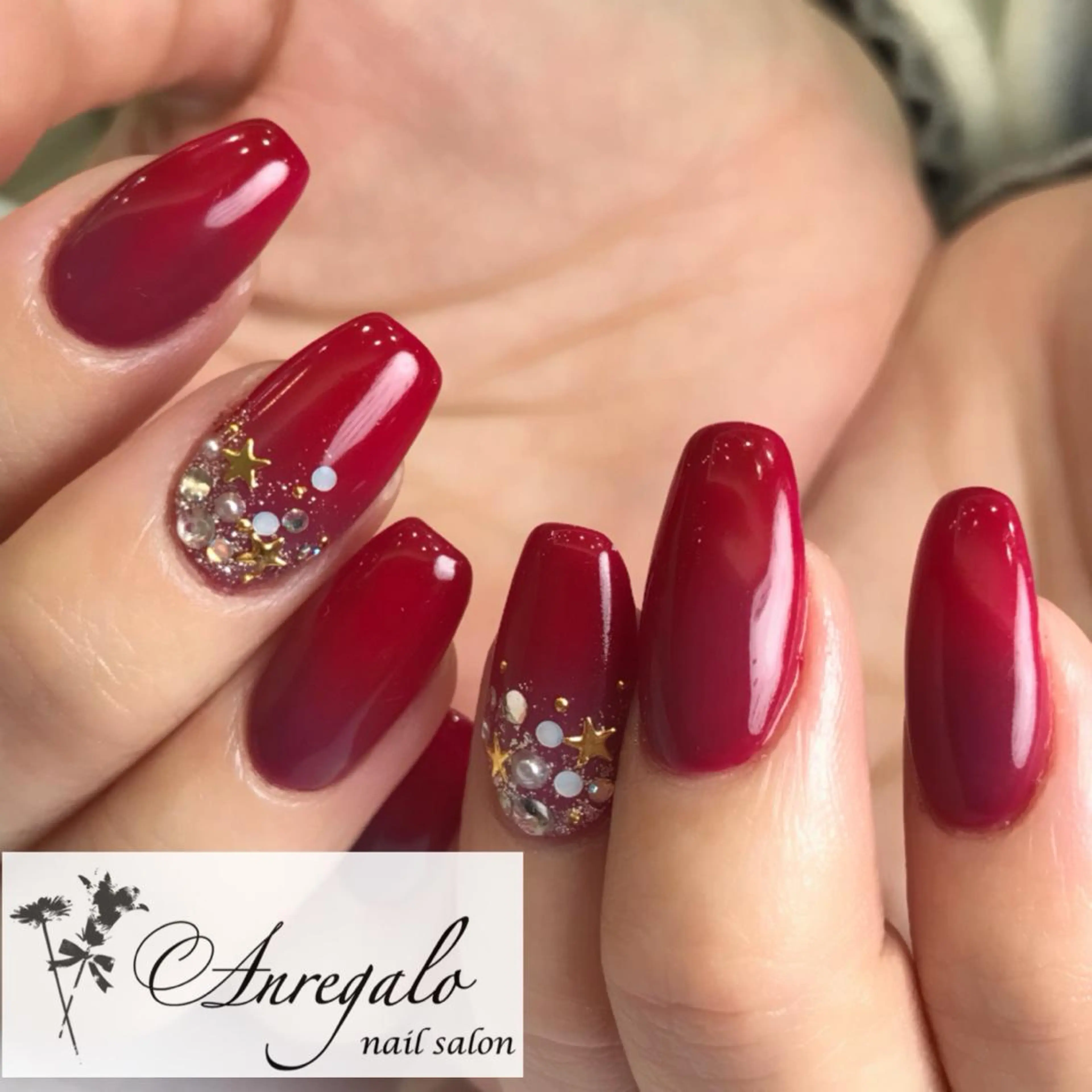 ネイル ボルドー nail salon Anregalo《アンレガロ》所属・橋本 麻未のネイルデザイン
