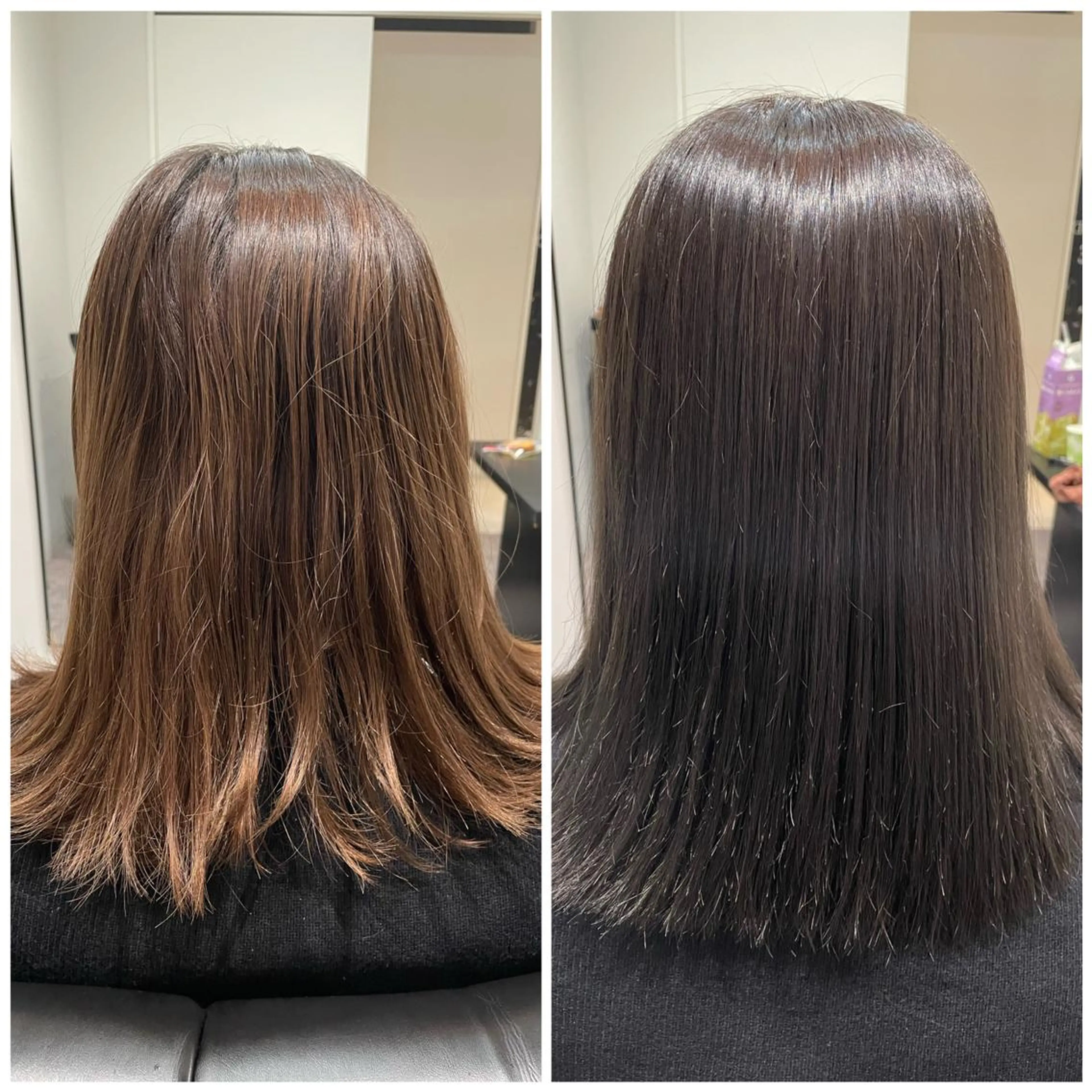 ミディアム ふみや /バレイヤージュのヘアスタイル