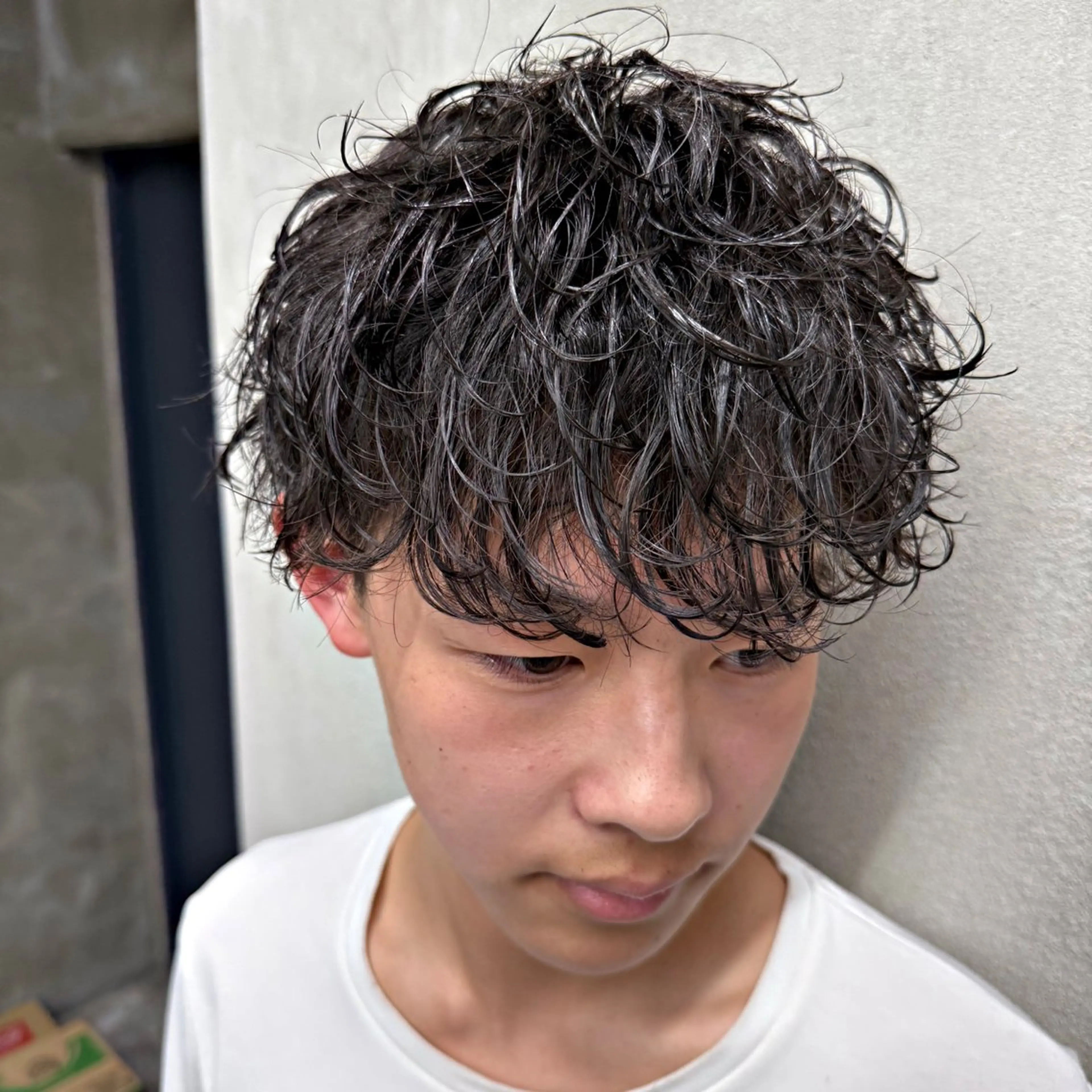 ショート カラー パーマ メンズ メンズメッシュ メンズパーマ メッシュ 💈メッシュパーマ 特化💈ユウマ💈のヘアスタイル