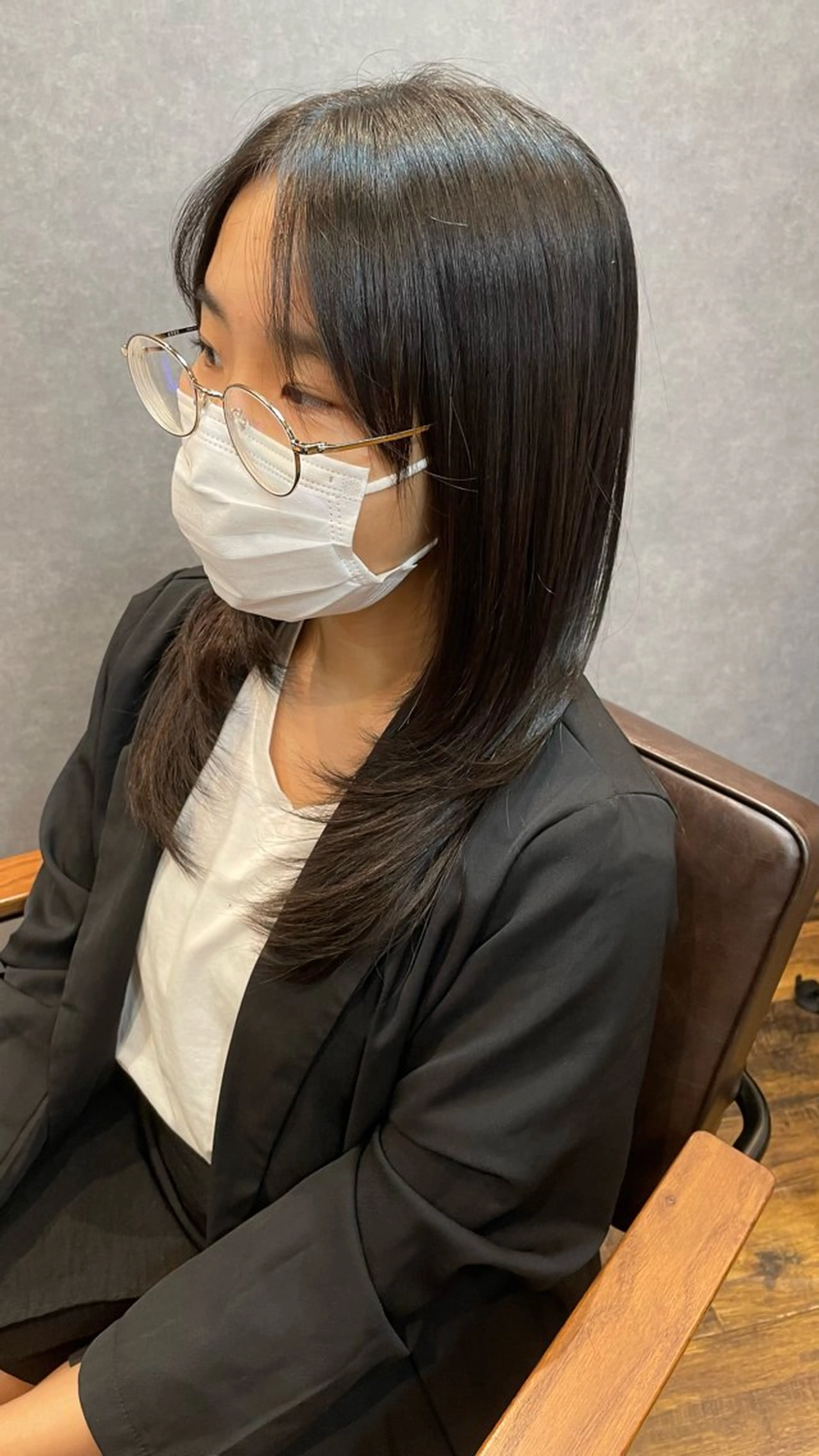 ロング 顔まわりレイヤー レイヤーカット カット ツヤ美髪💐 髪質改善/高山愛来のヘアスタイル