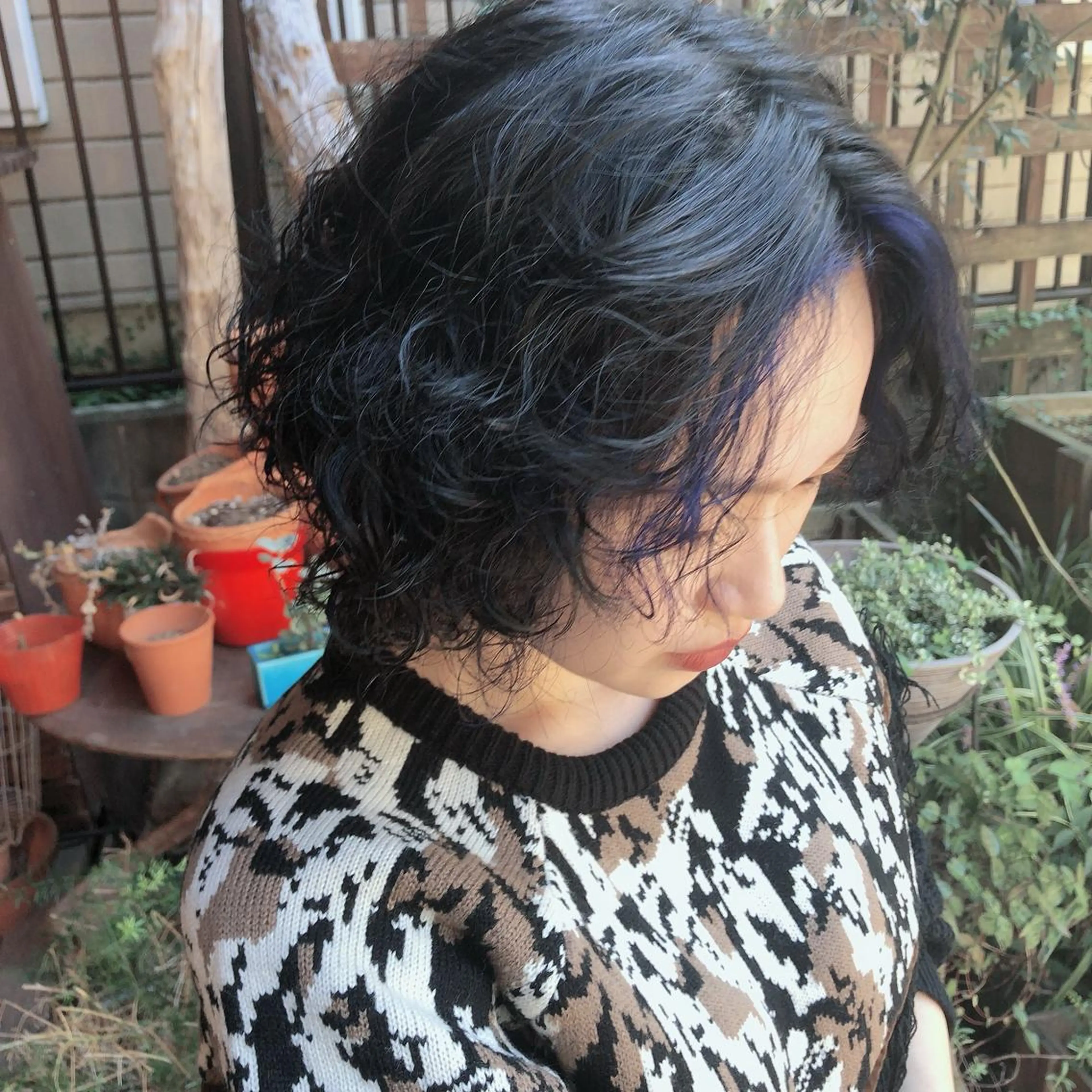 ショート カラー パーマ ヘアアレンジ enntaku 新宿所属・MASANA 🎱ディレクターのヘアスタイル