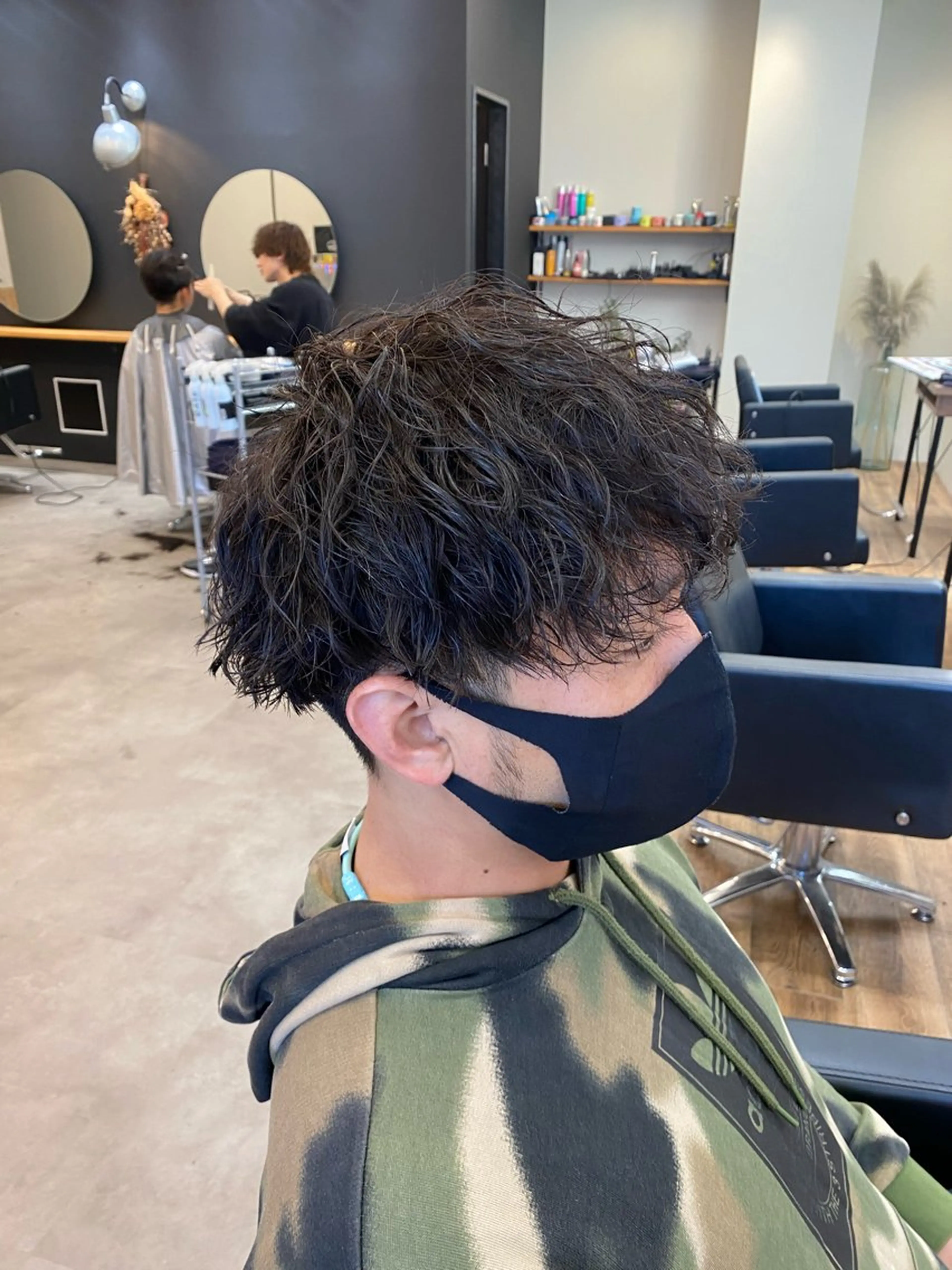 パーマ メンズ カット パーマ well高崎上大類町 /湯浅泳作のヘアスタイル