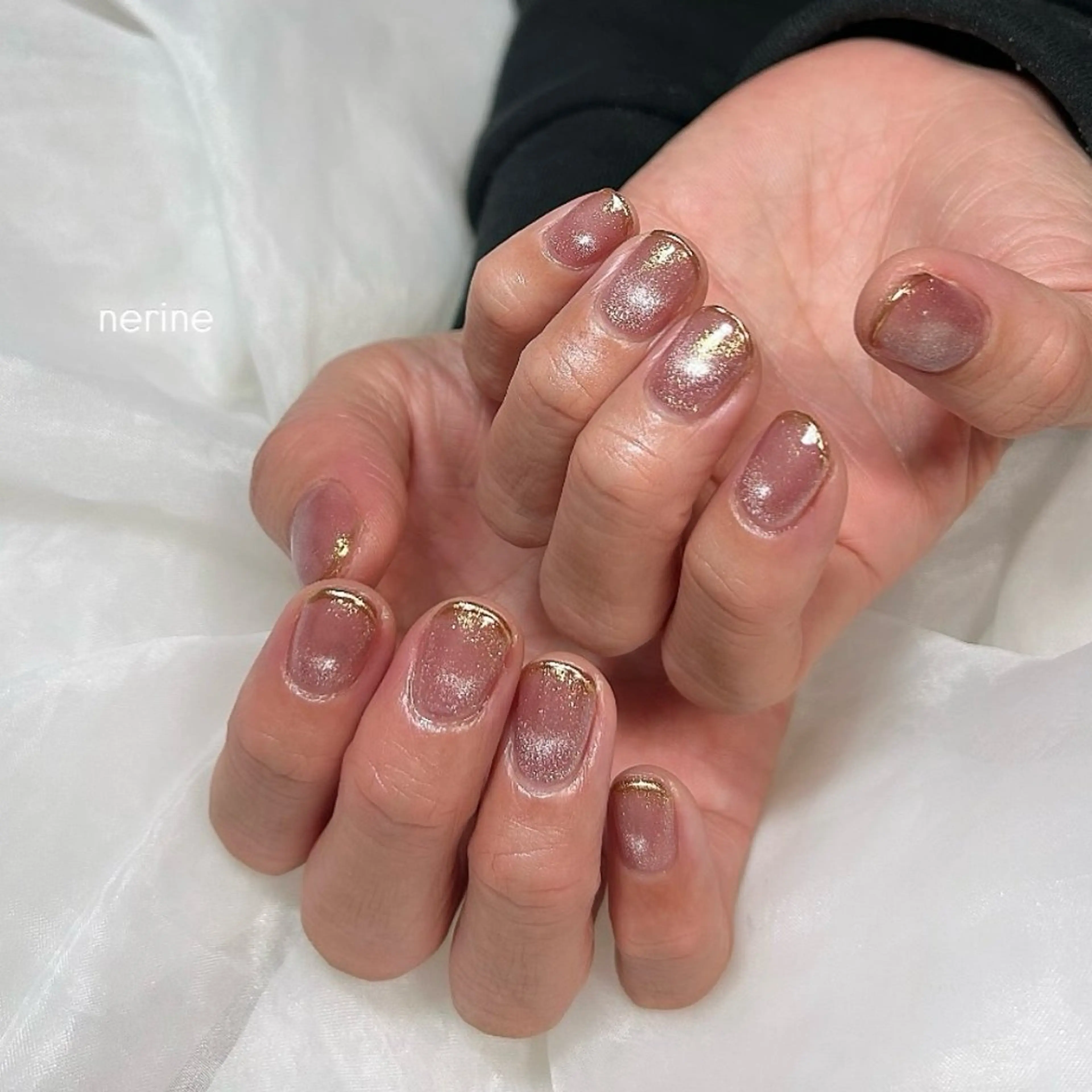 ネイル フレンチネイル ミラーネイル ハンドネイル nail salon nerineのネイルデザイン