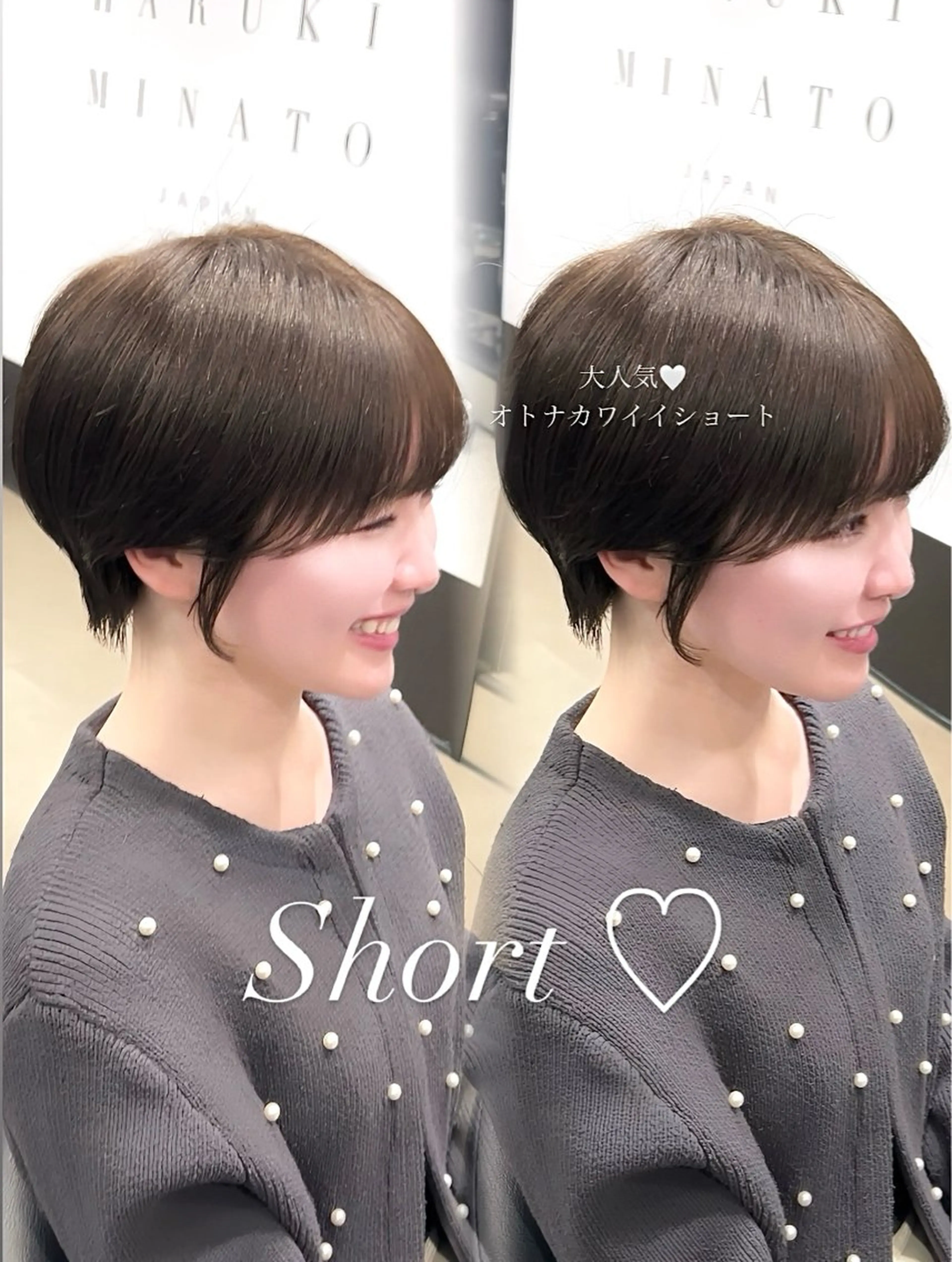 ショート ura♡/茶屋町 /ショート/ボブのヘアスタイル