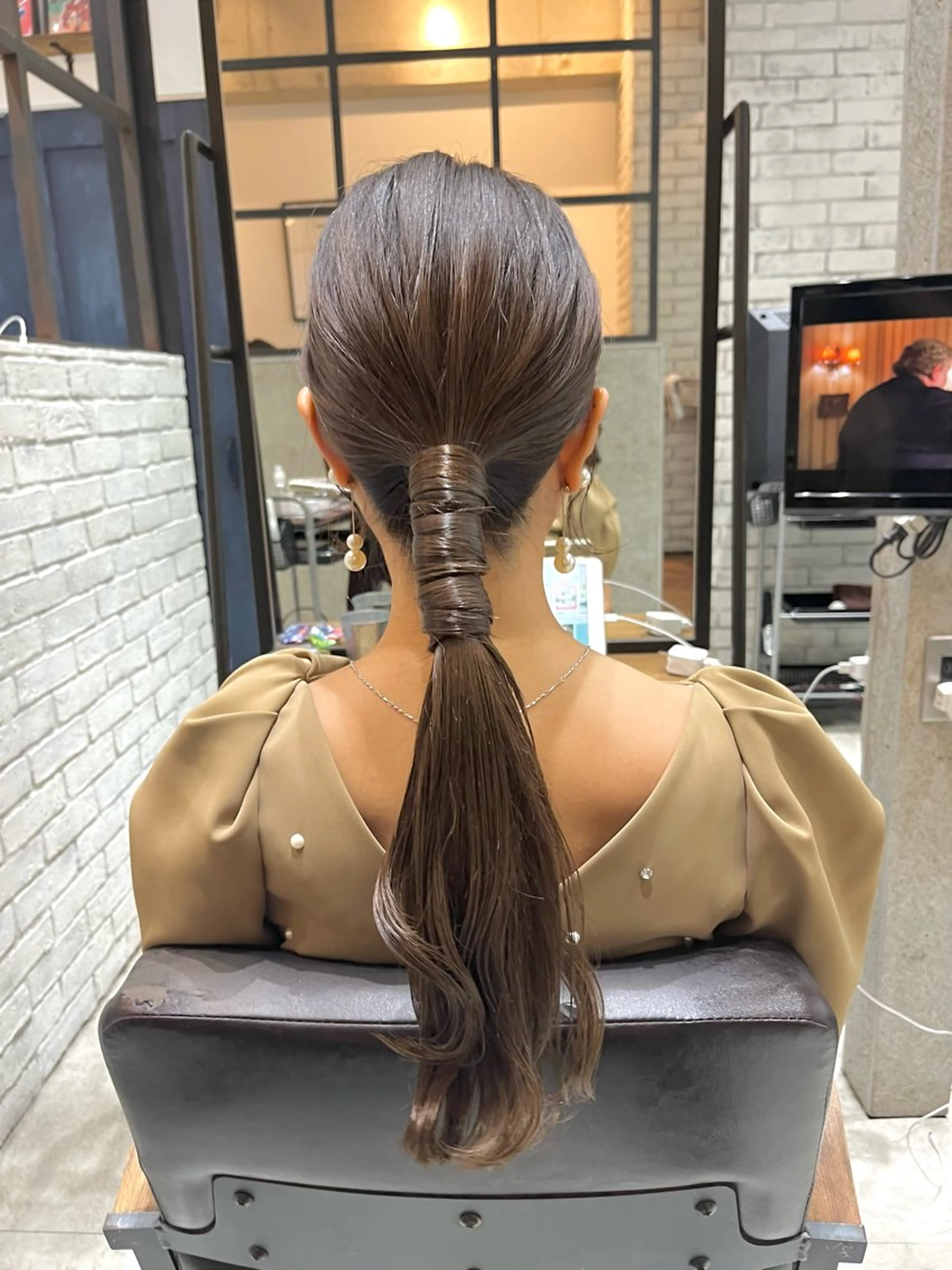 セミロング カラー ヘアアレンジ 🌈外国風ハイライト こうたろうのヘアスタイル