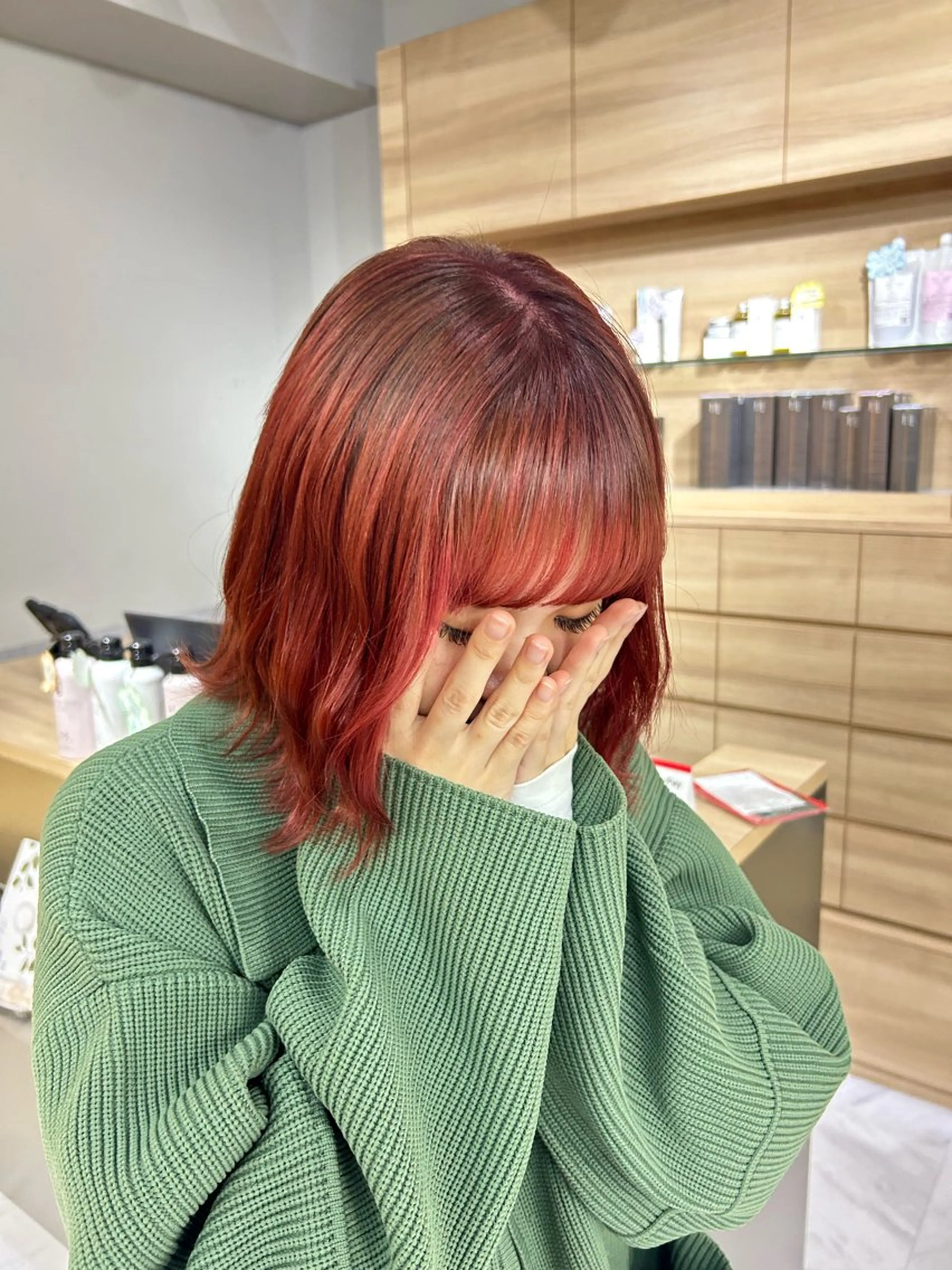 ショート カラー ブリーチ ブリーチなしカラー カット ヘアカラー りか/ 大宮のヘアスタイル