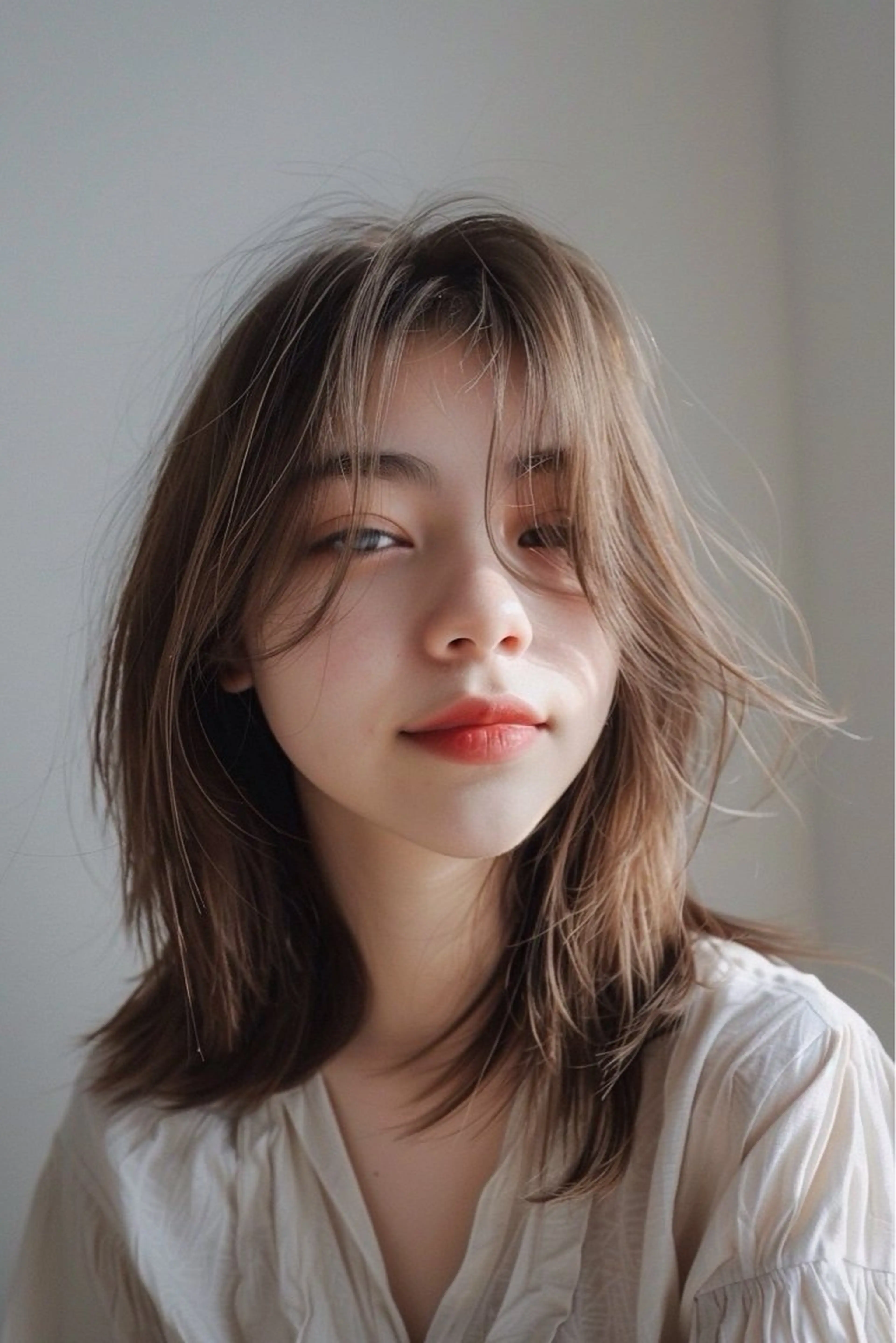 セミロング カラー ブラウンカラー ケアカラー 透明感カラー 髪質改善 レイヤーカット カット ヘアカラー トリートメント ☀️Luana☀️ 公式/大通のヘアスタイル