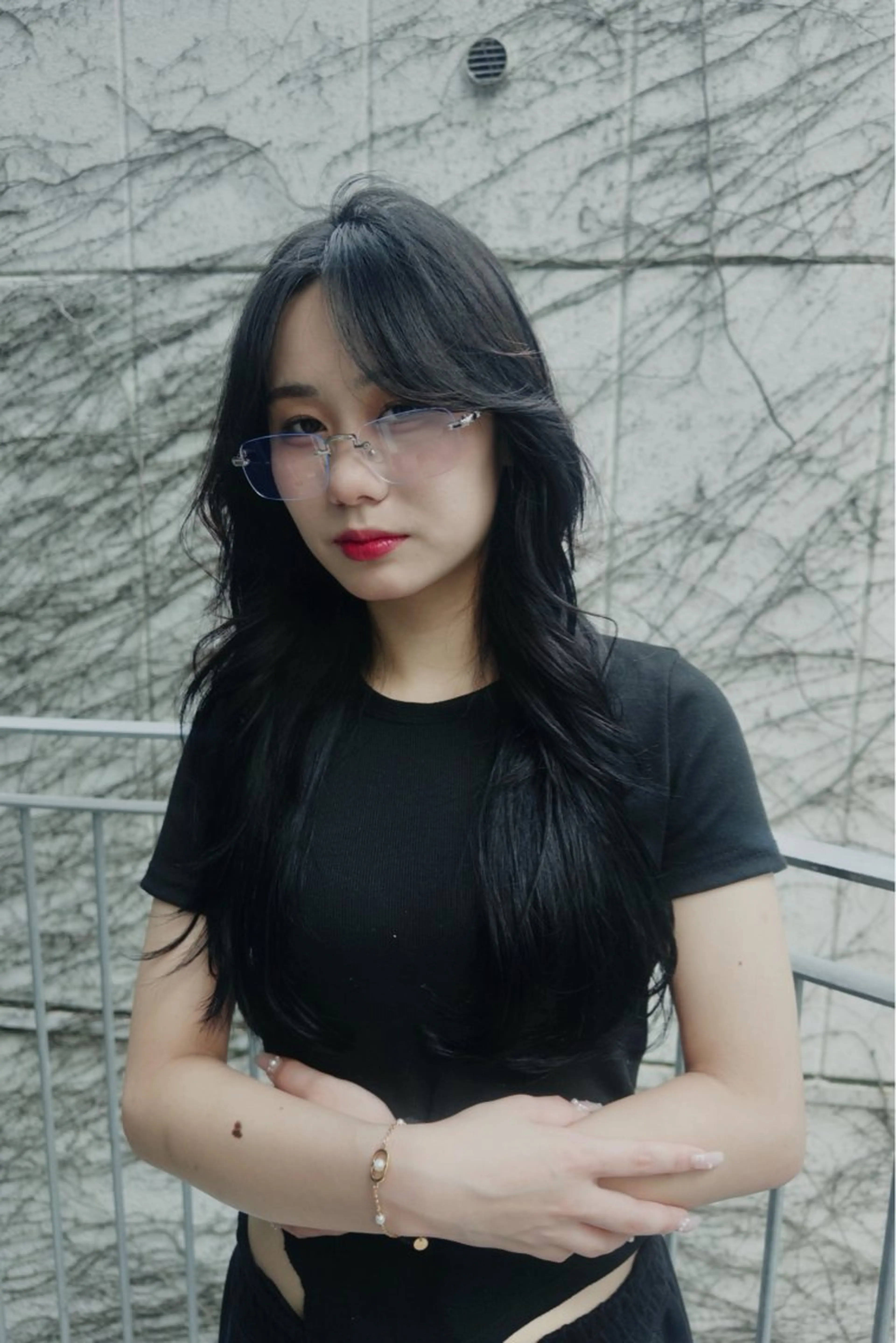 ロング エクステ レイヤーカット エクステ naito/ブリーチ /エクステ/縮毛のヘアスタイル