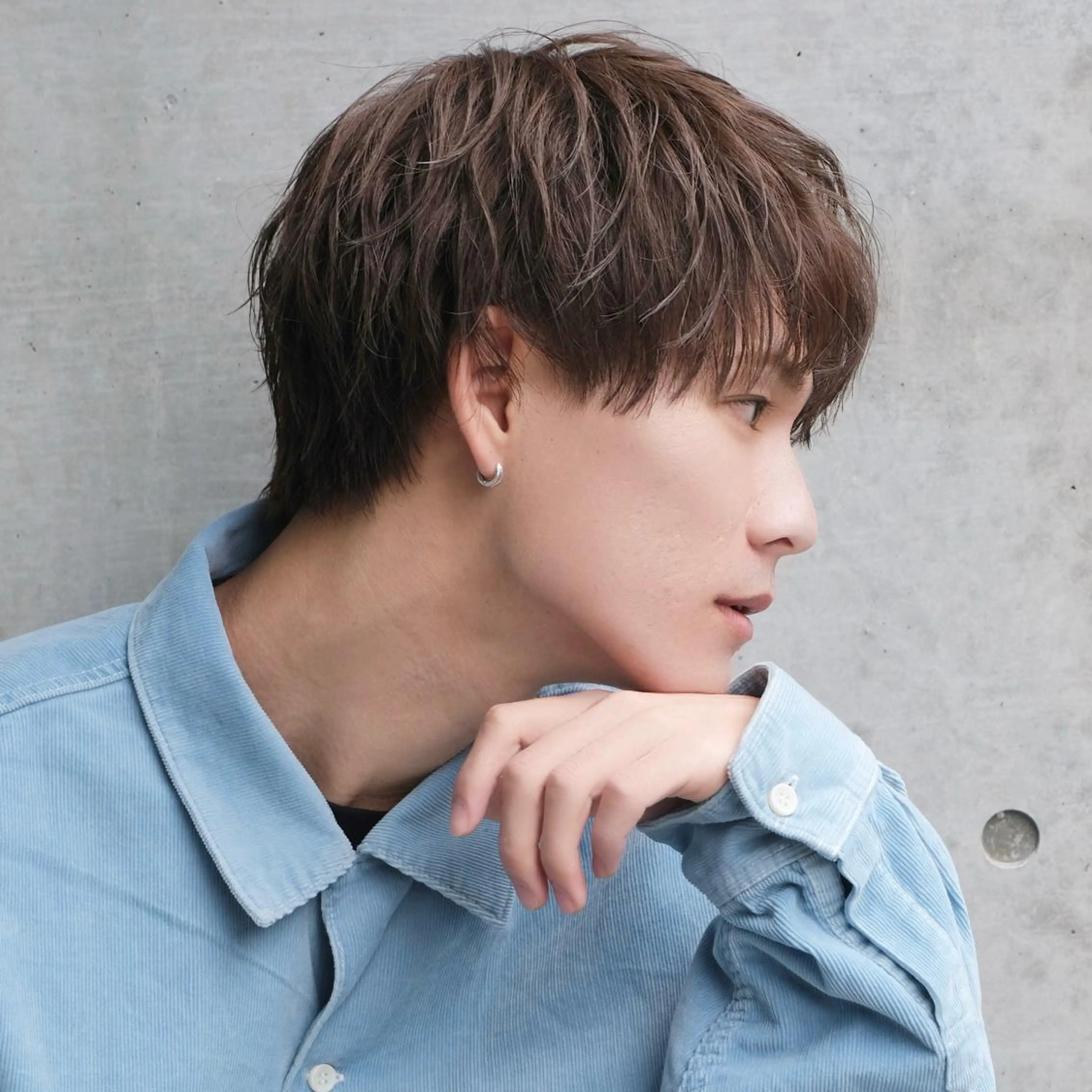 メンズ マッシュ 川原 元気のヘアスタイル