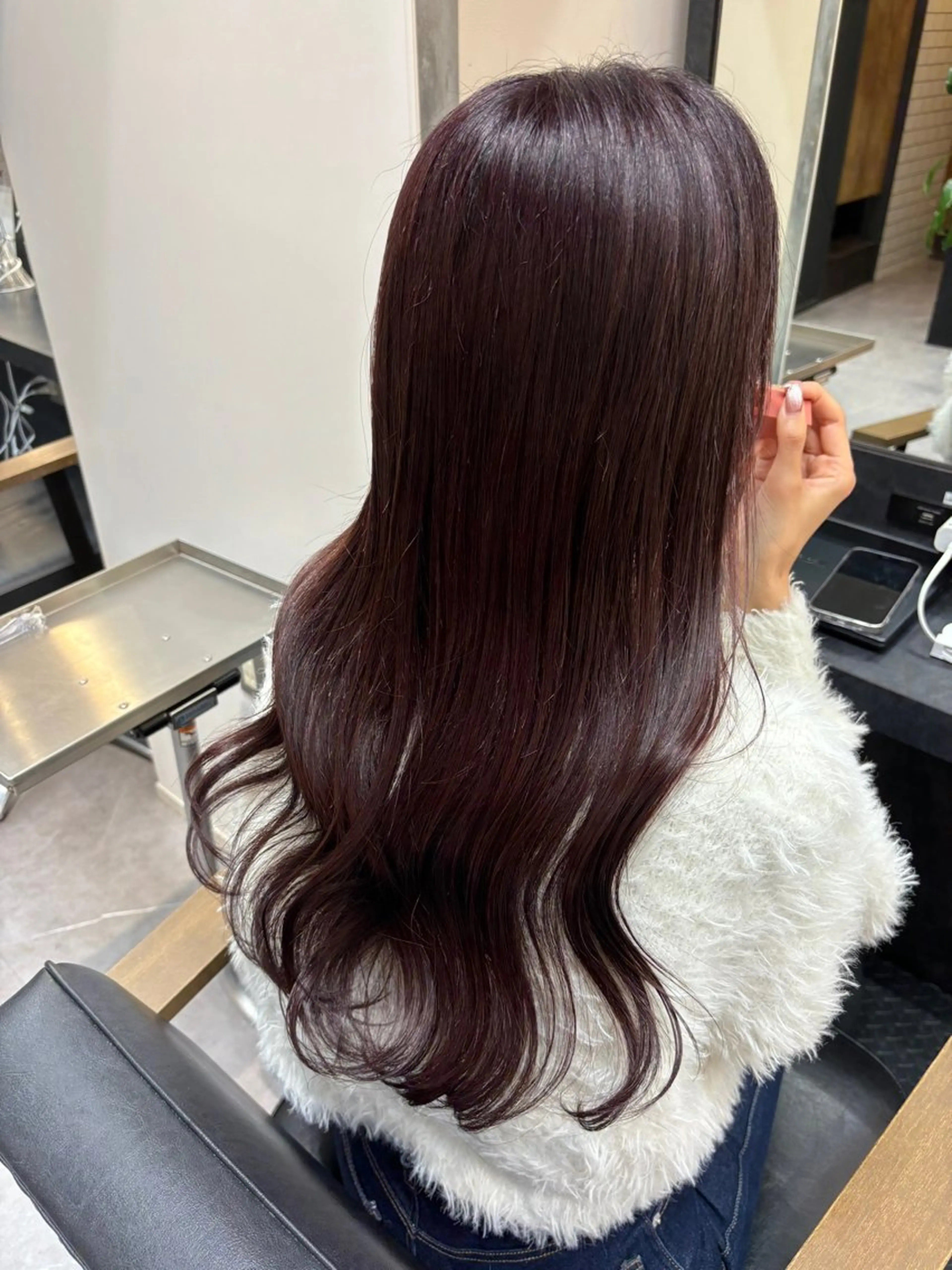 セミロング ヘアカラー 青木 宏太のヘアスタイル