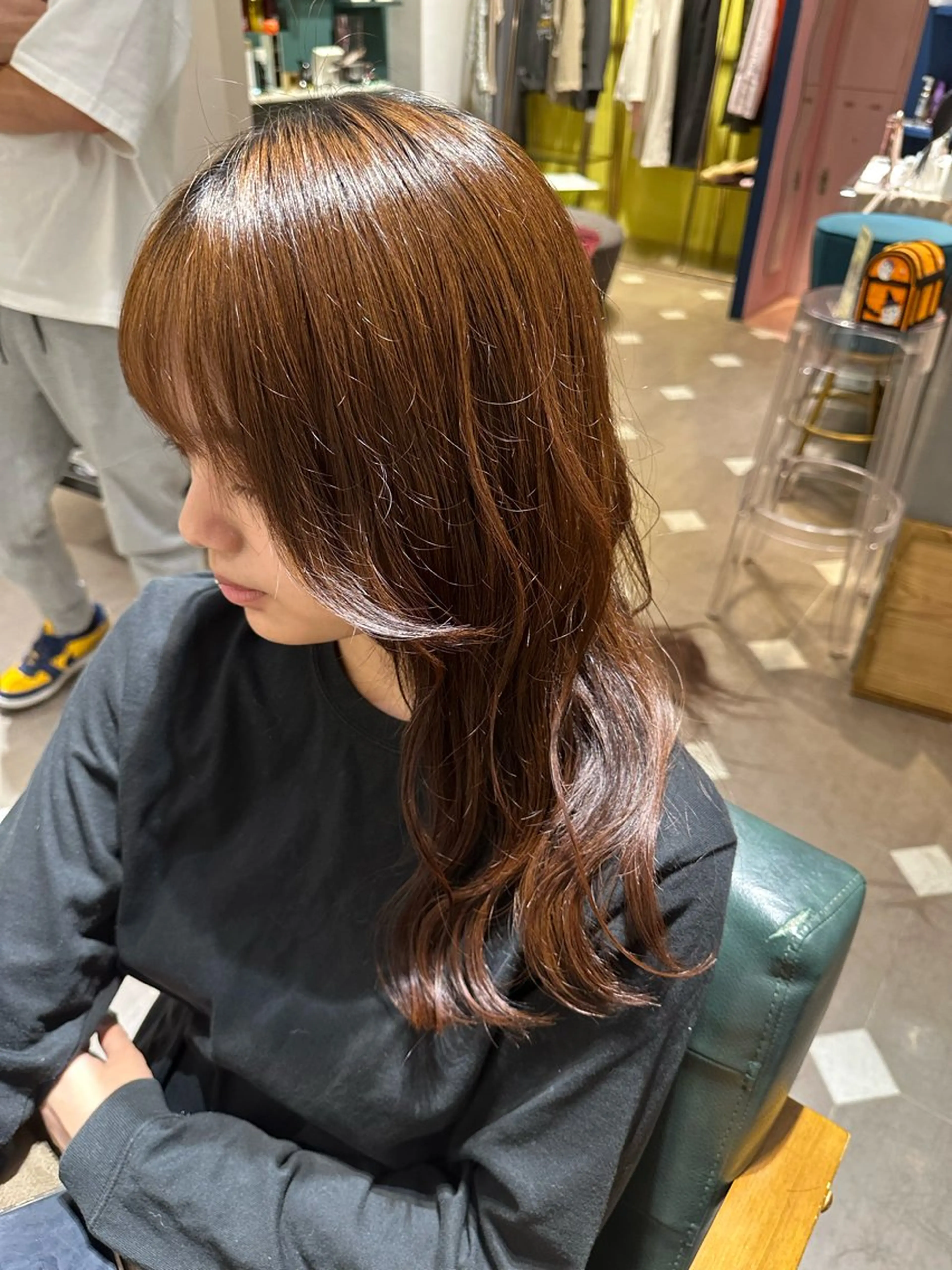 ロング 顔まわりレイヤー 顔周りカット レイヤーカット 【echelle】 あむのヘアスタイル