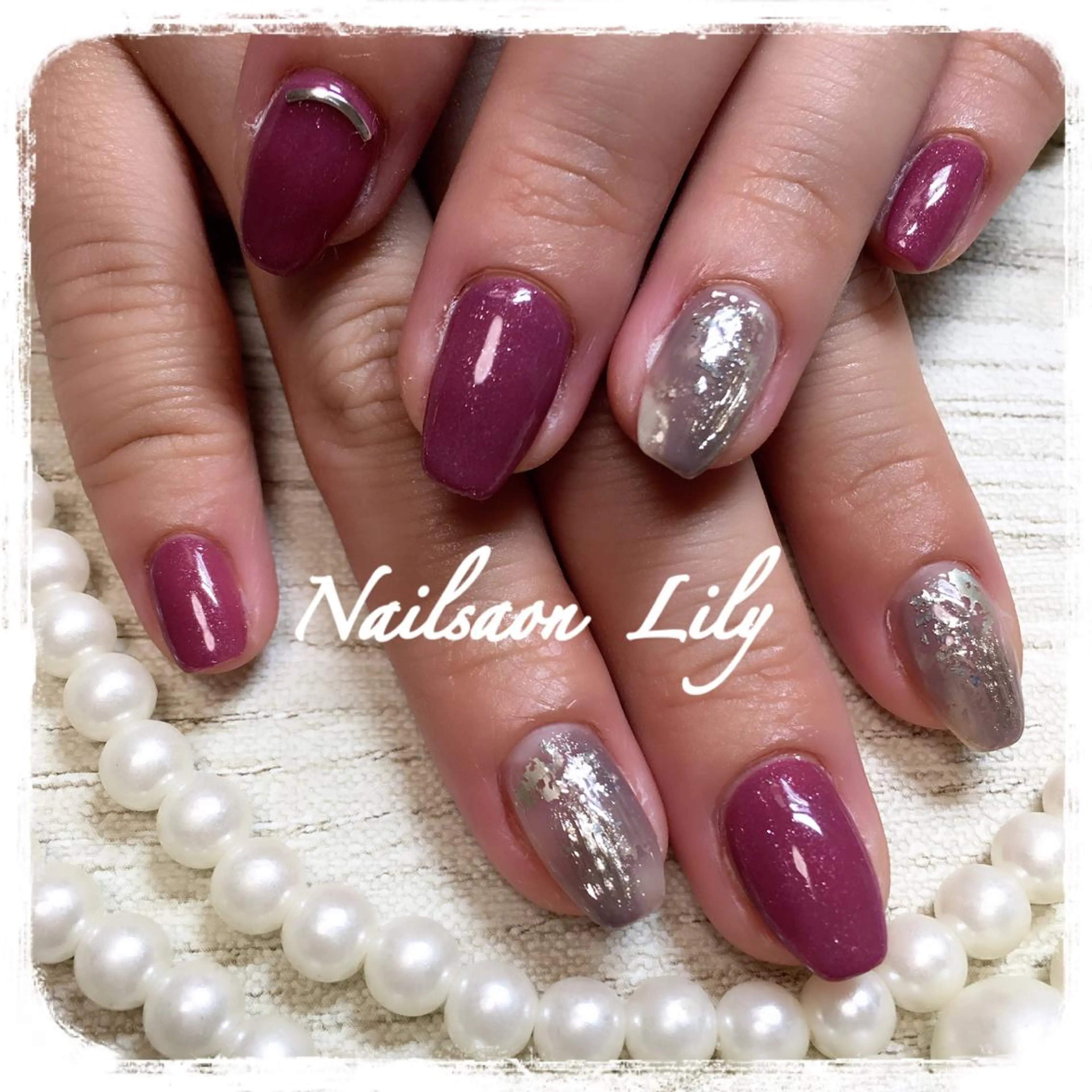 ネイル ニュアンスネイル ハンドネイル Nailsalon Lilyのネイルデザイン