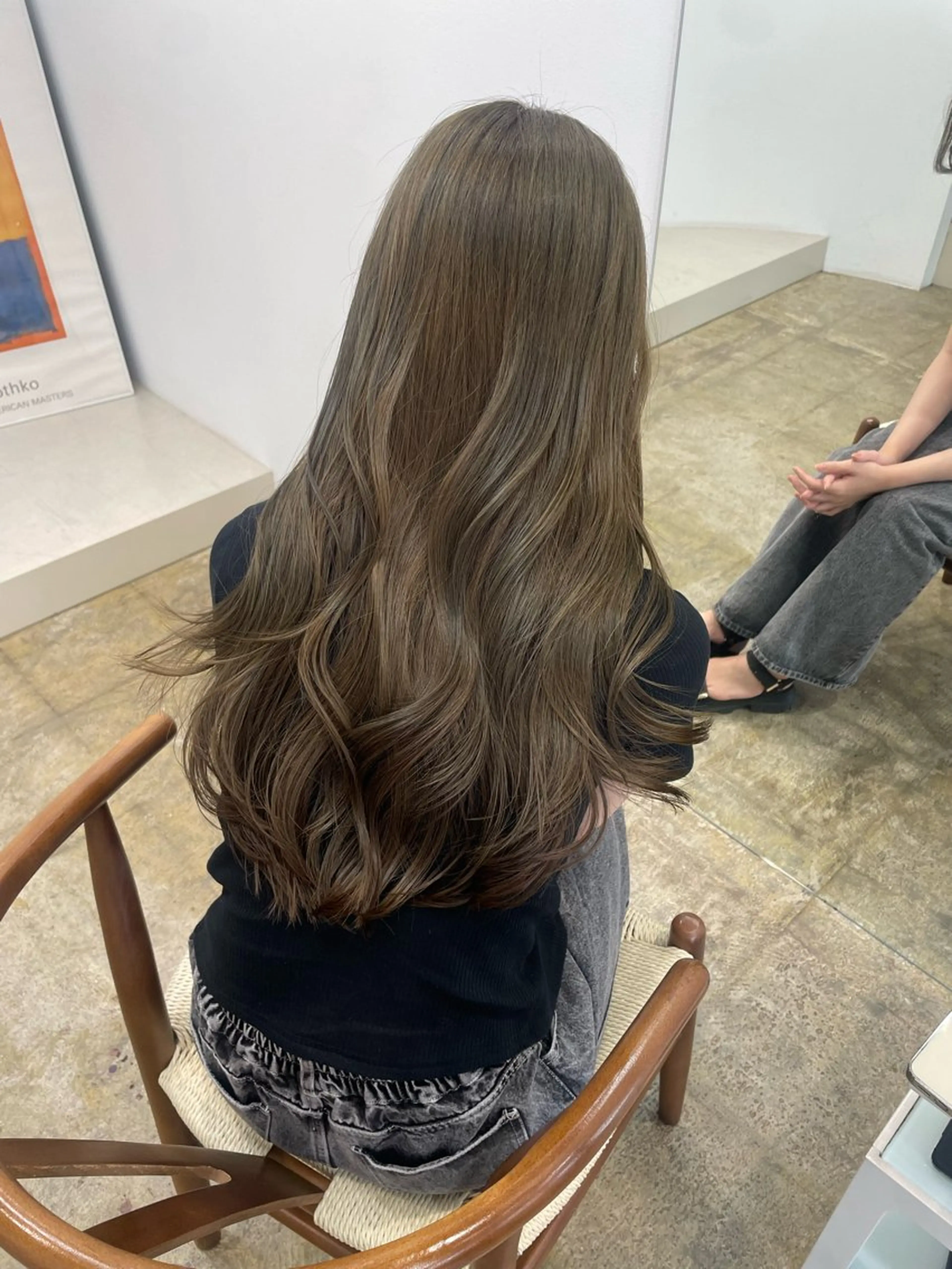 ロング カラー カット ヘアカラー 𝘚𝘶𝘻𝘶 𓂃𓈒𓏸のヘアスタイル