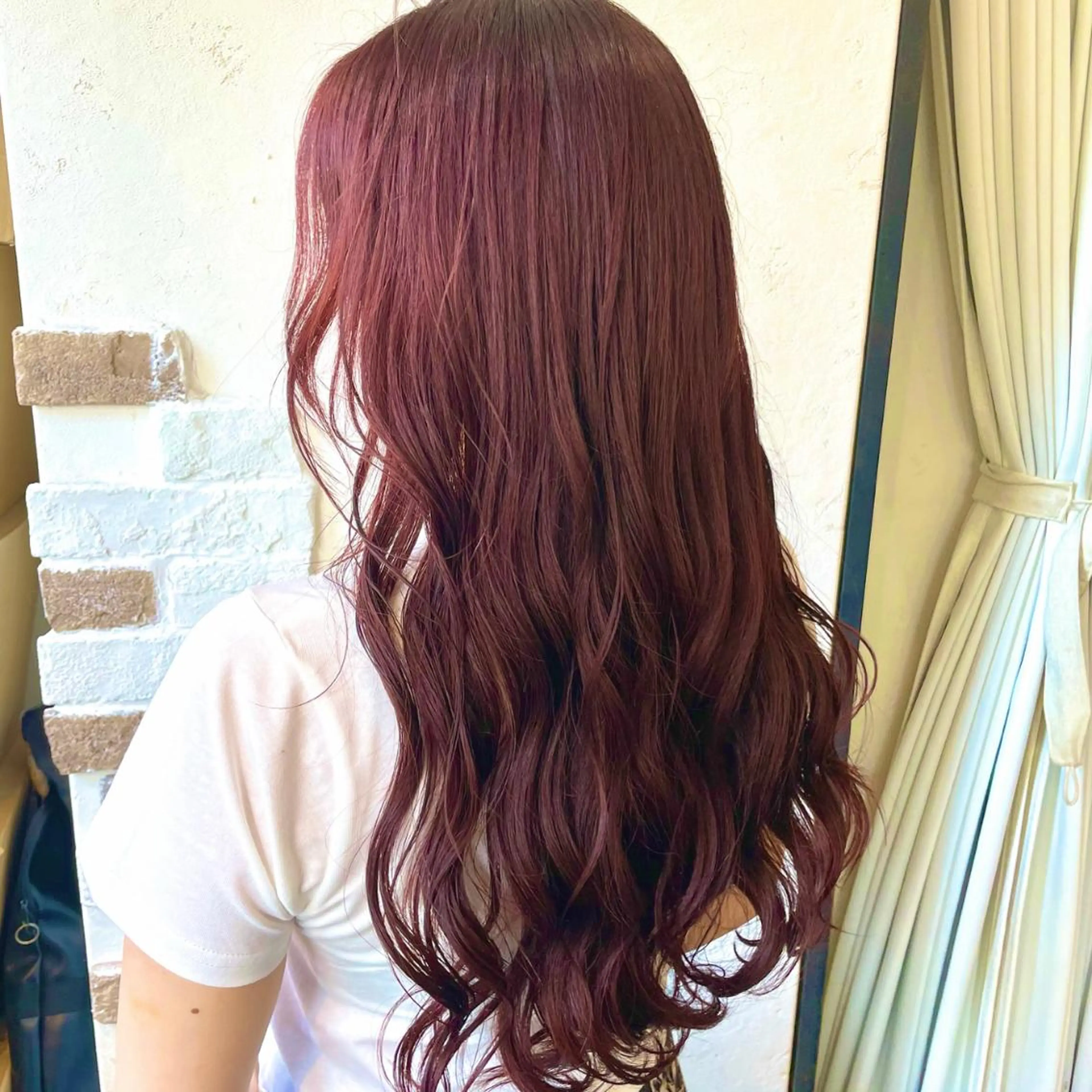 ロング カラー ヘアアレンジ ピンクカラー ロング 🇰🇷韓国ｽﾀｲﾙ ﾚｲﾔｰ/ayanaのヘアスタイル