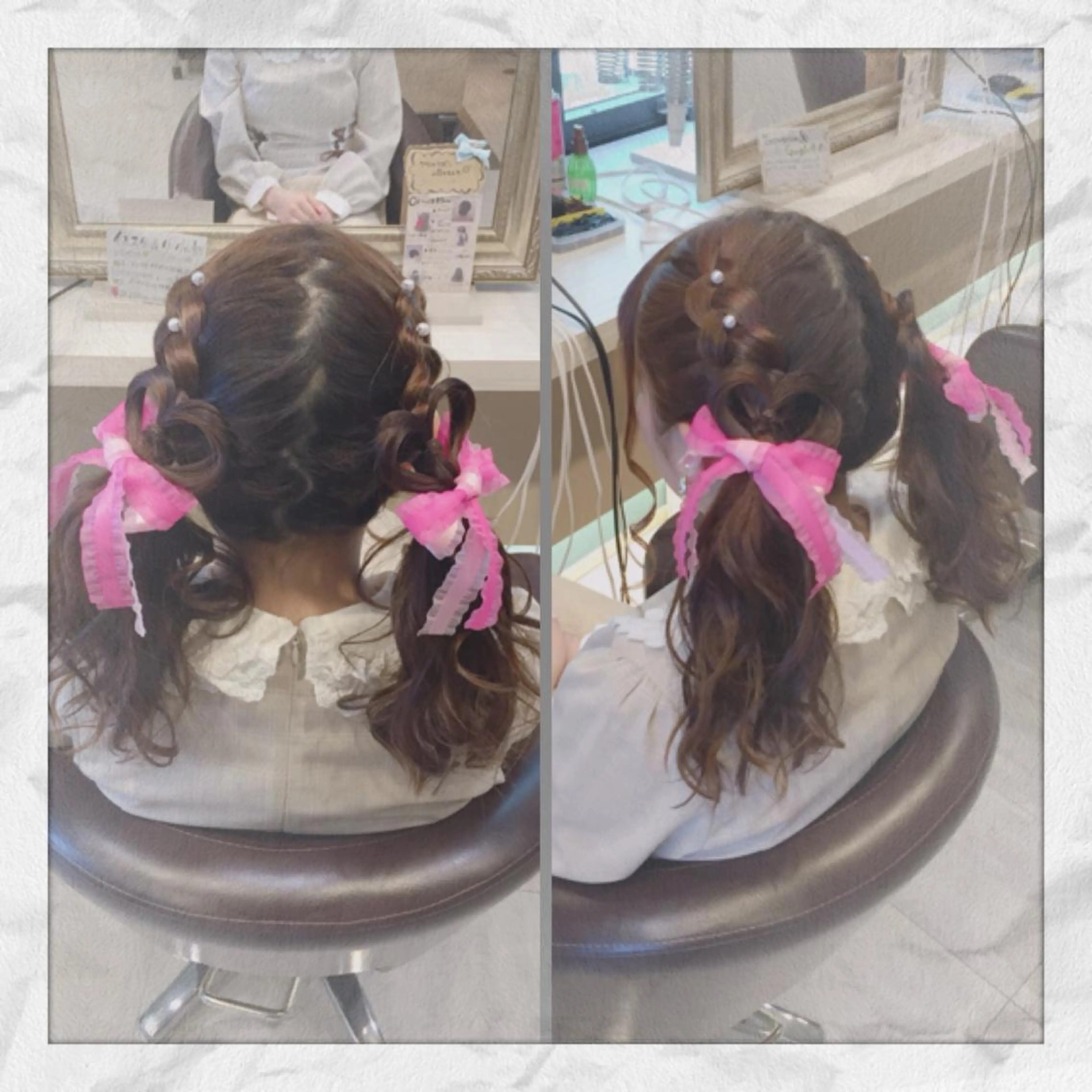 セミロング ヘアアレンジ ツインテール ヘアセット ヘアセット/着付け 𓇼 松本 夏美𓇼のヘアスタイル
