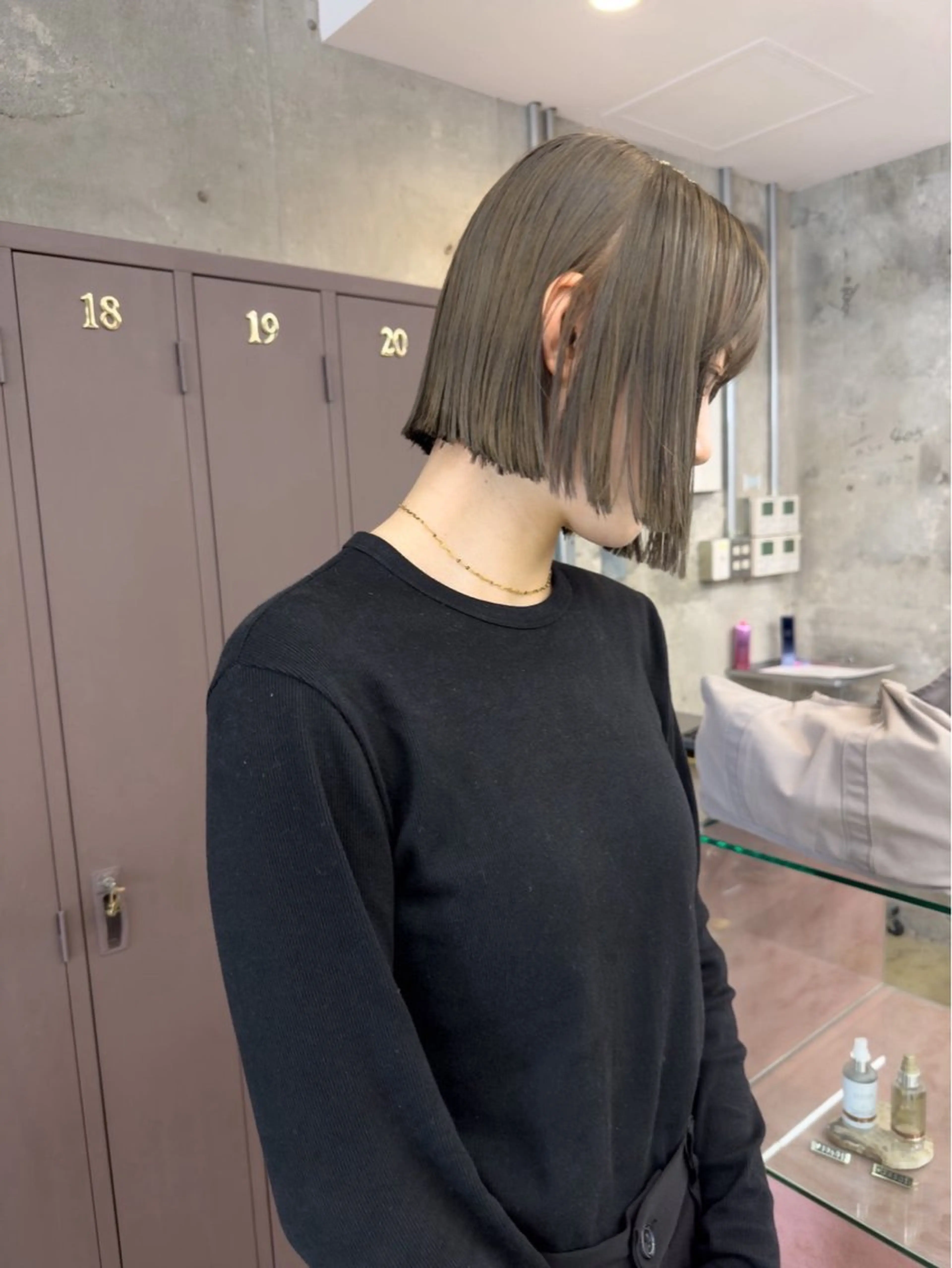 ミディアム カット ヘアカラー 森綱 悠 /ボブ/ブリーチのヘアスタイル