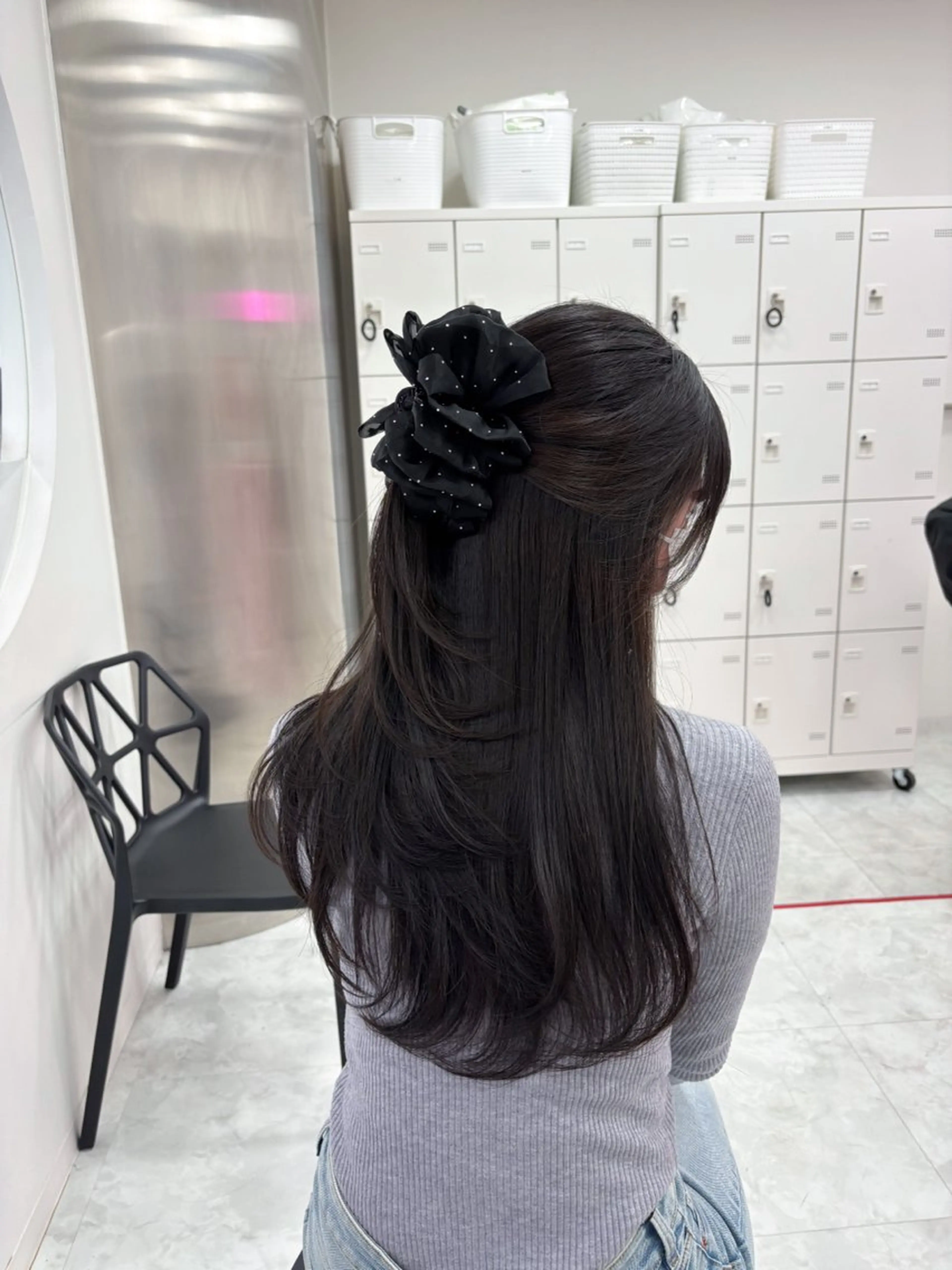 セミロング カラー 表参道ハッシュカット レイヤー/リノンのヘアスタイル