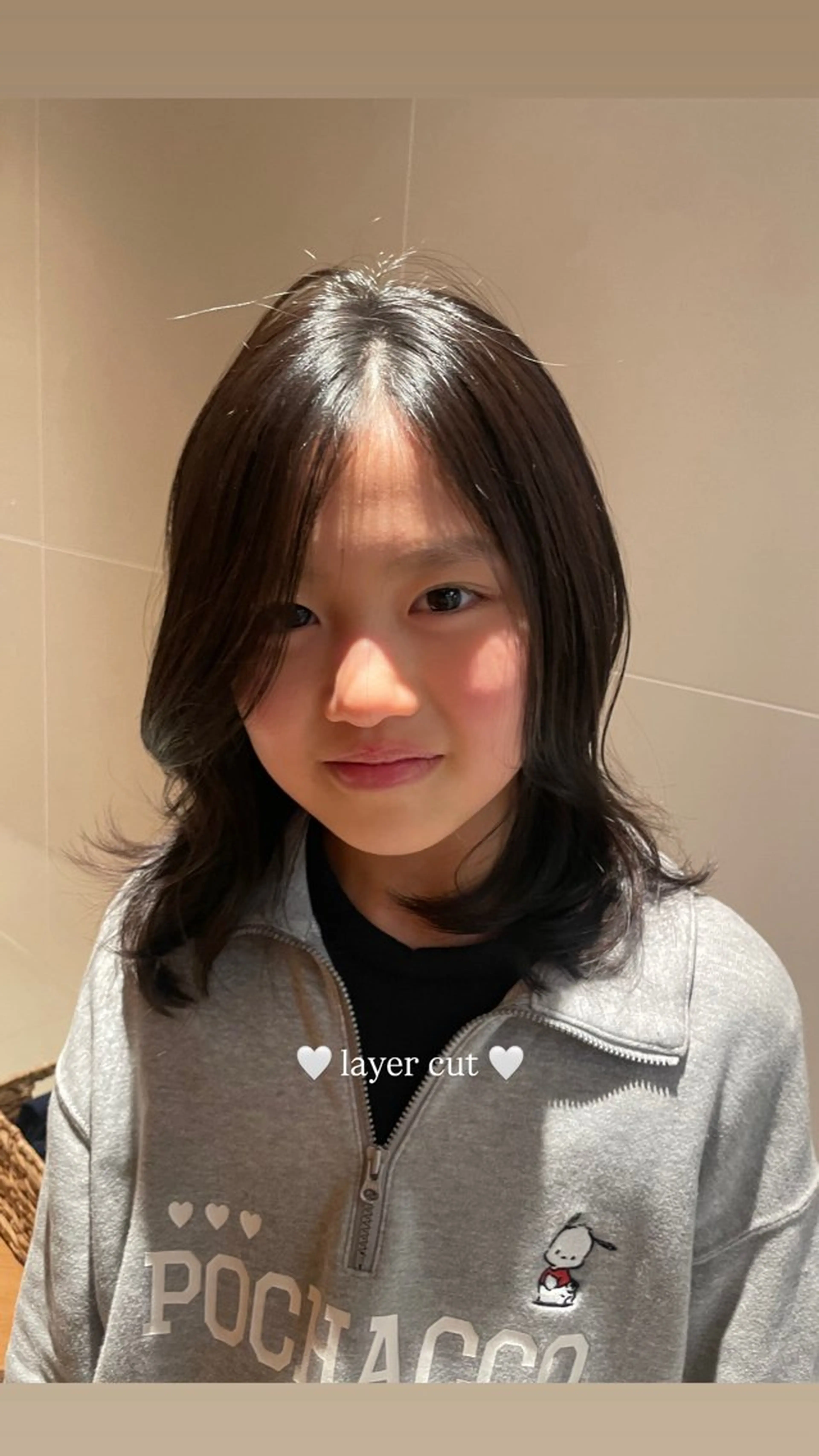 ミディアム レイヤーカット カット ヘアカラー トリートメント レイヤー/艶髪 /chihiro🩰のヘアスタイル