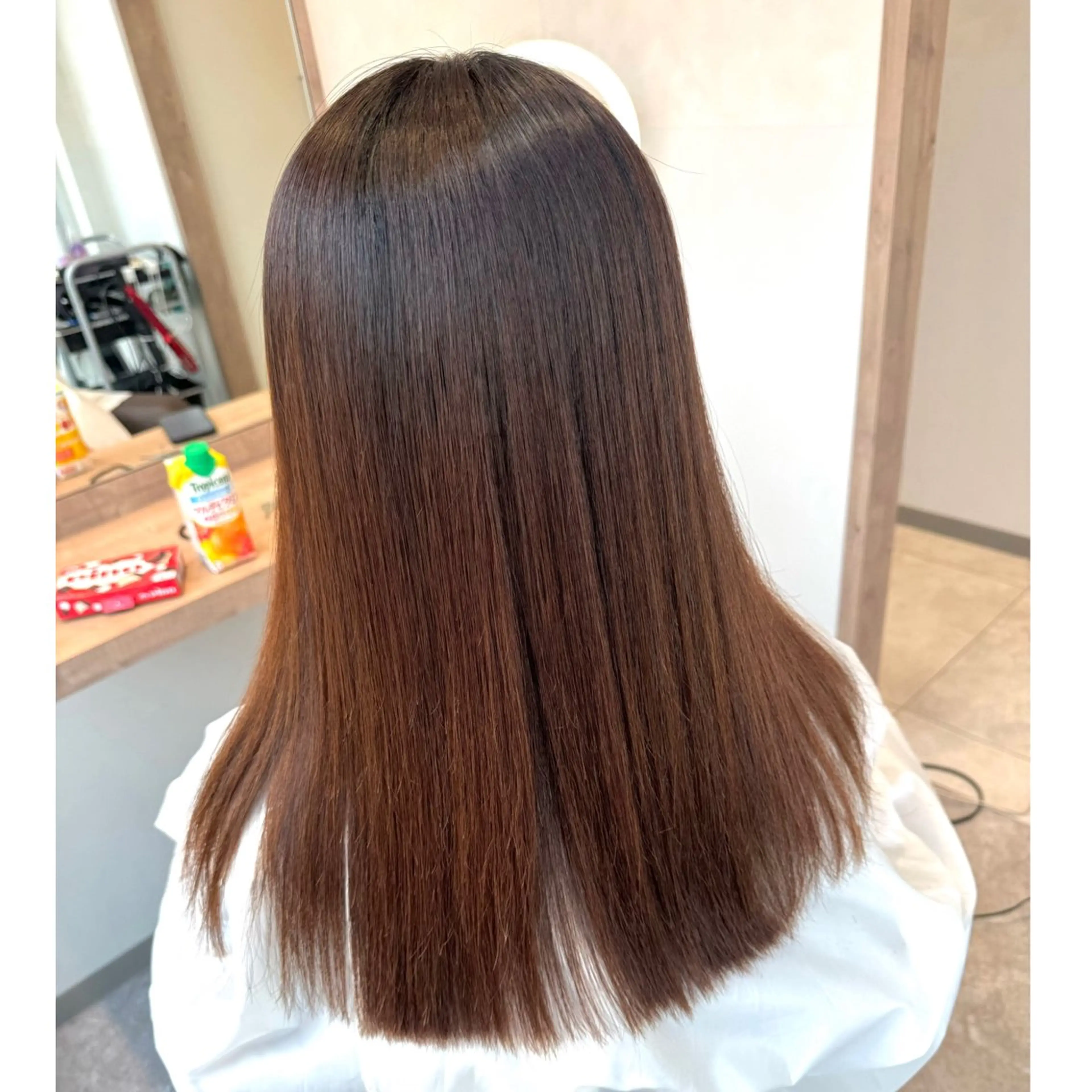 セミロング 縮毛矯正 縮毛矯正 森 隆秀/韓国ヘアのヘアスタイル