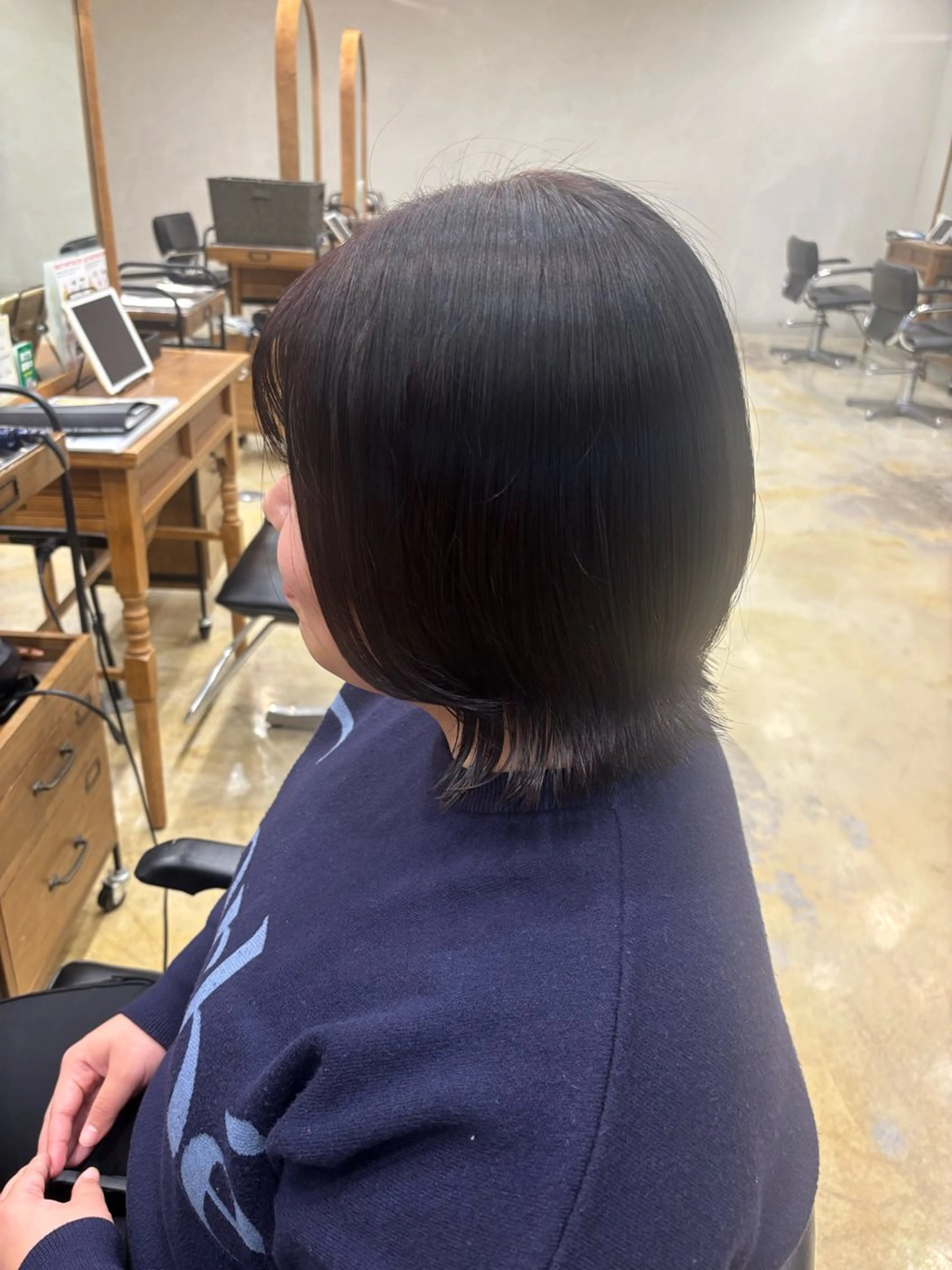 カラー ブラウンカラー レッドカラー 多田 愛梨のヘアスタイル