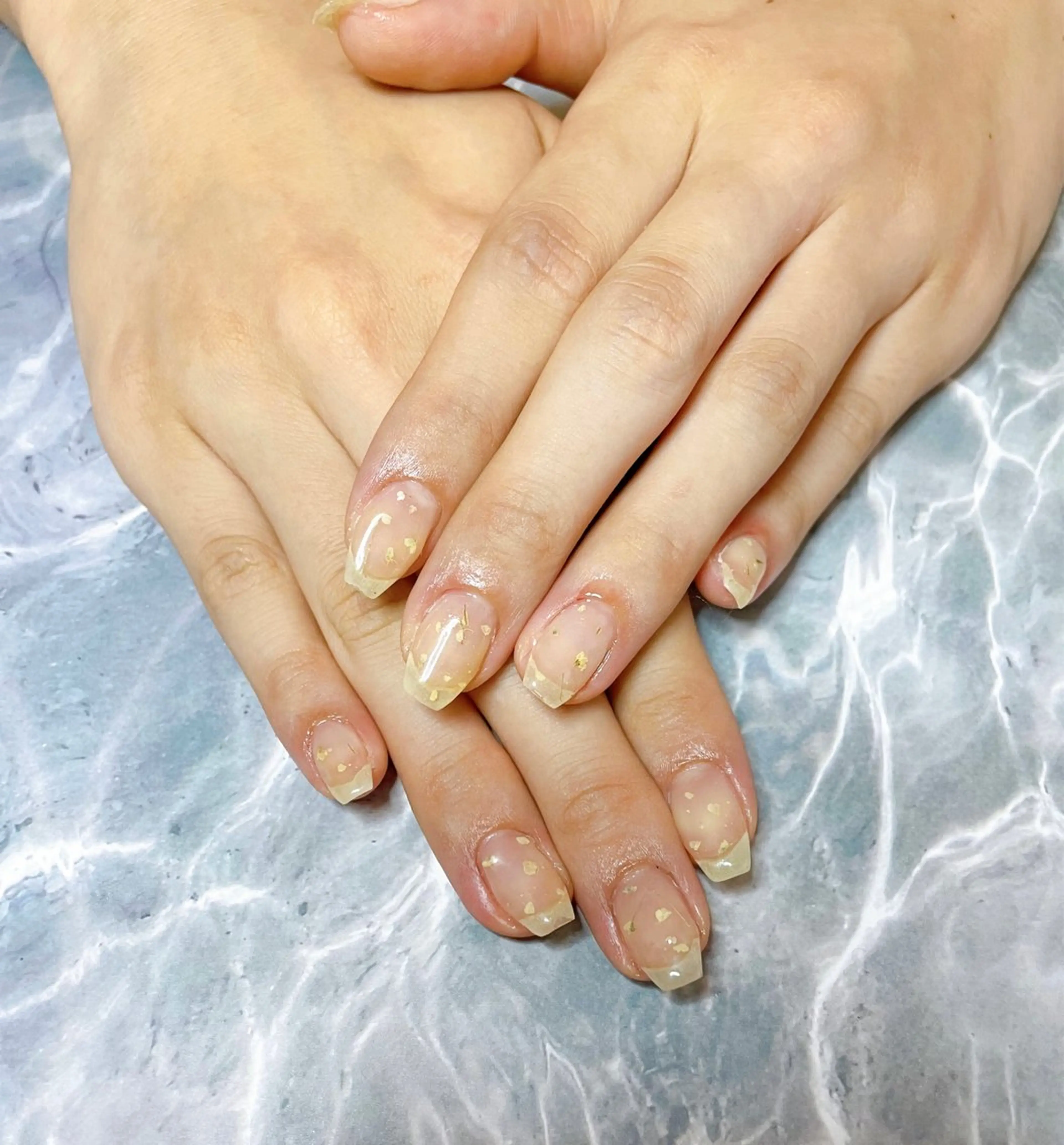 ネイル フラワーネイル Melia by attrait所属・Melia by attrait🌿杏のネイルデザイン