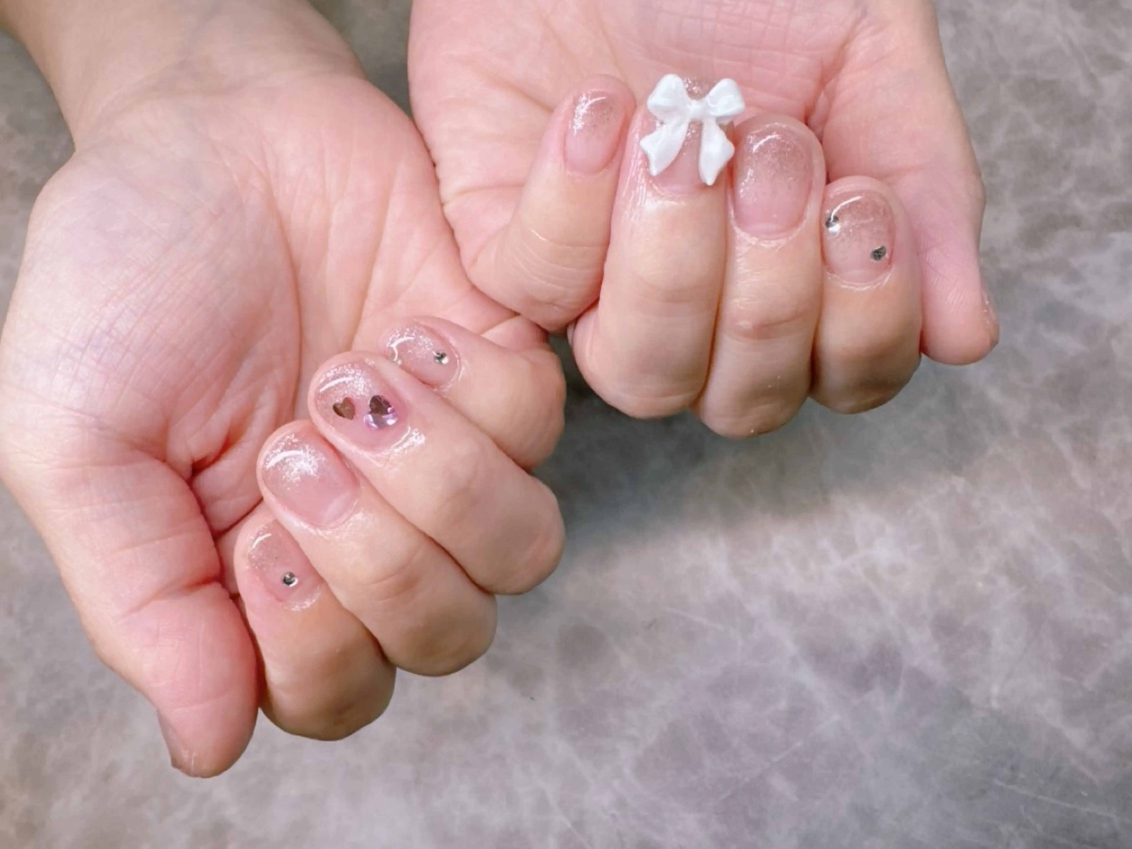 ネイル グラデーション マグネットネイル ハンドネイル olim nailspaceのネイルデザイン