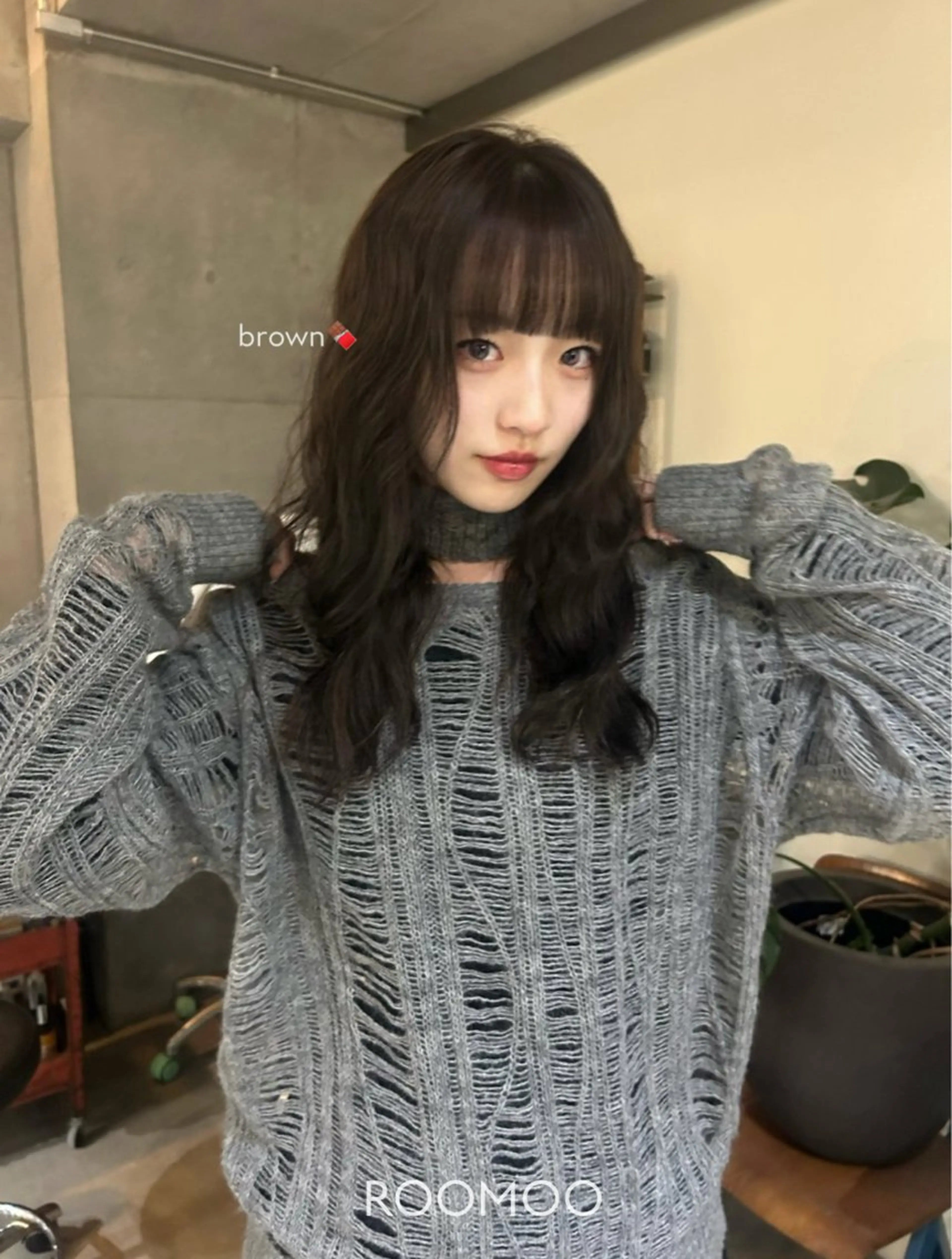 ロング カラー ブラウンカラー チョコレートブラウン カット ヘアカラー レイヤーヘア/ボブ/ ブリーチ/EMIRIのヘアスタイル