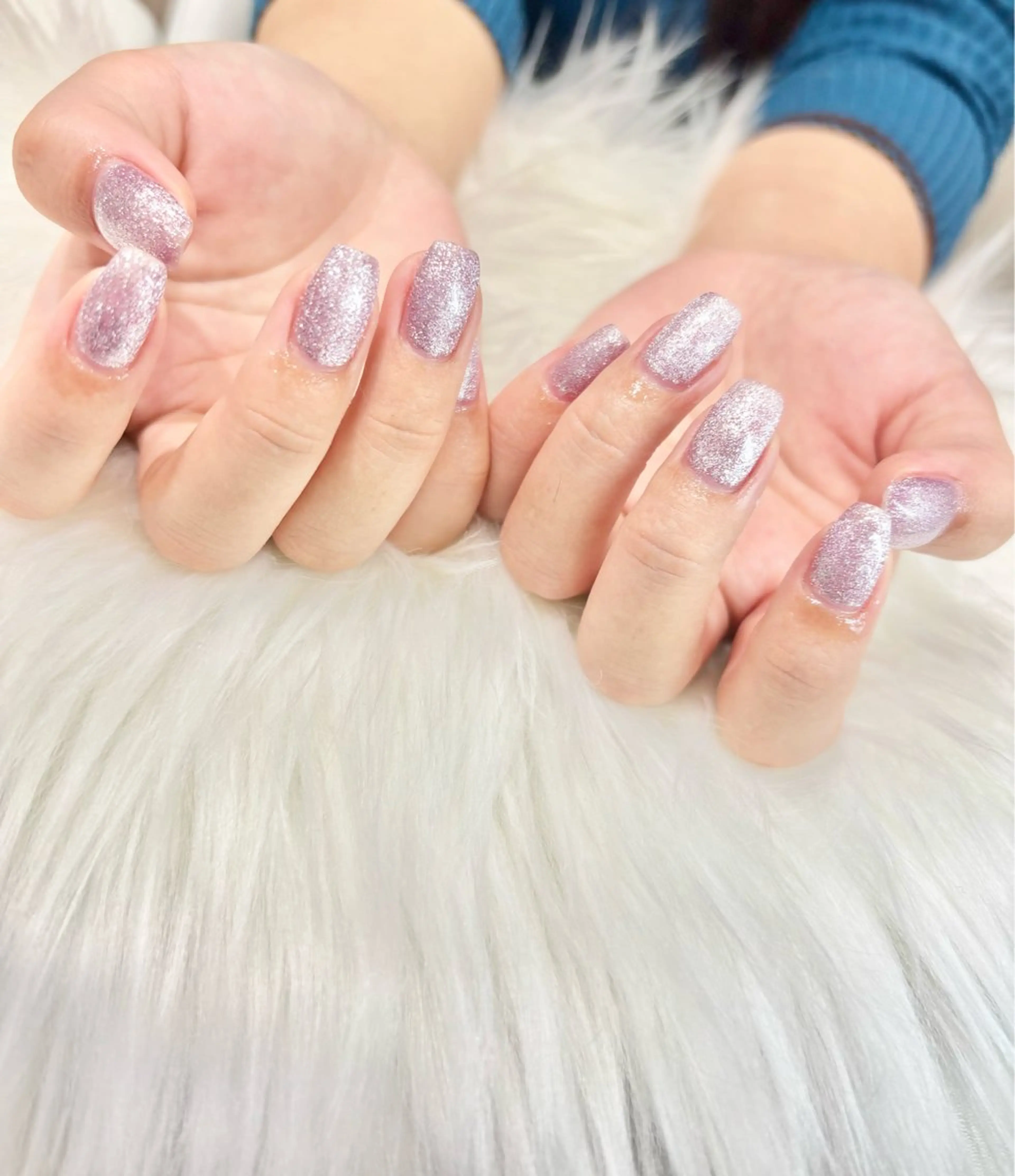 ネイル フラッシュネイル フレンチネイル キラキラネイル 韓国ネイル マグネットネイル Angie Nail所属・Angie Nail CHIYURIのネイルデザイン