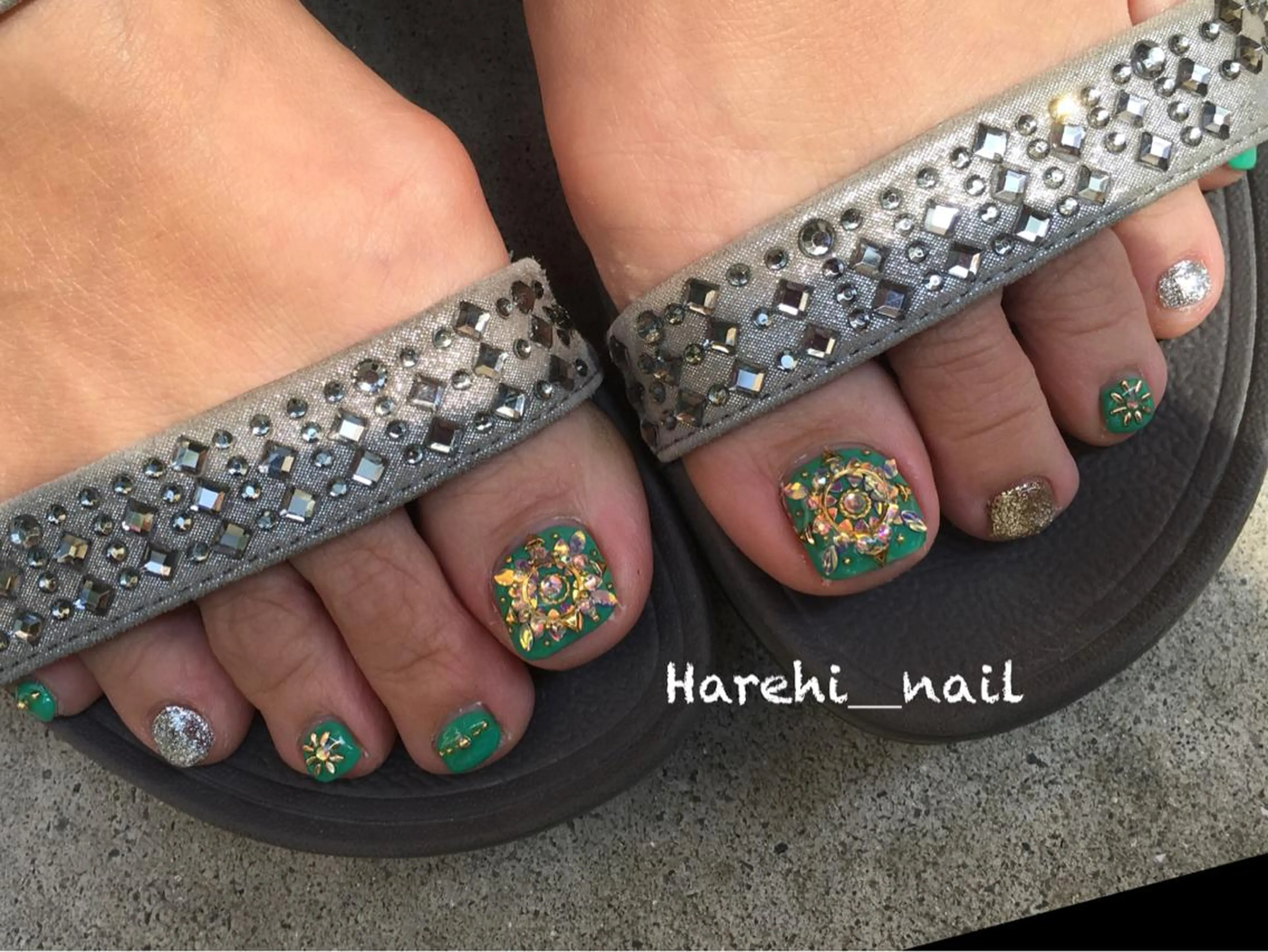 ネイル フットネイル Harehi_ nailのネイルデザイン