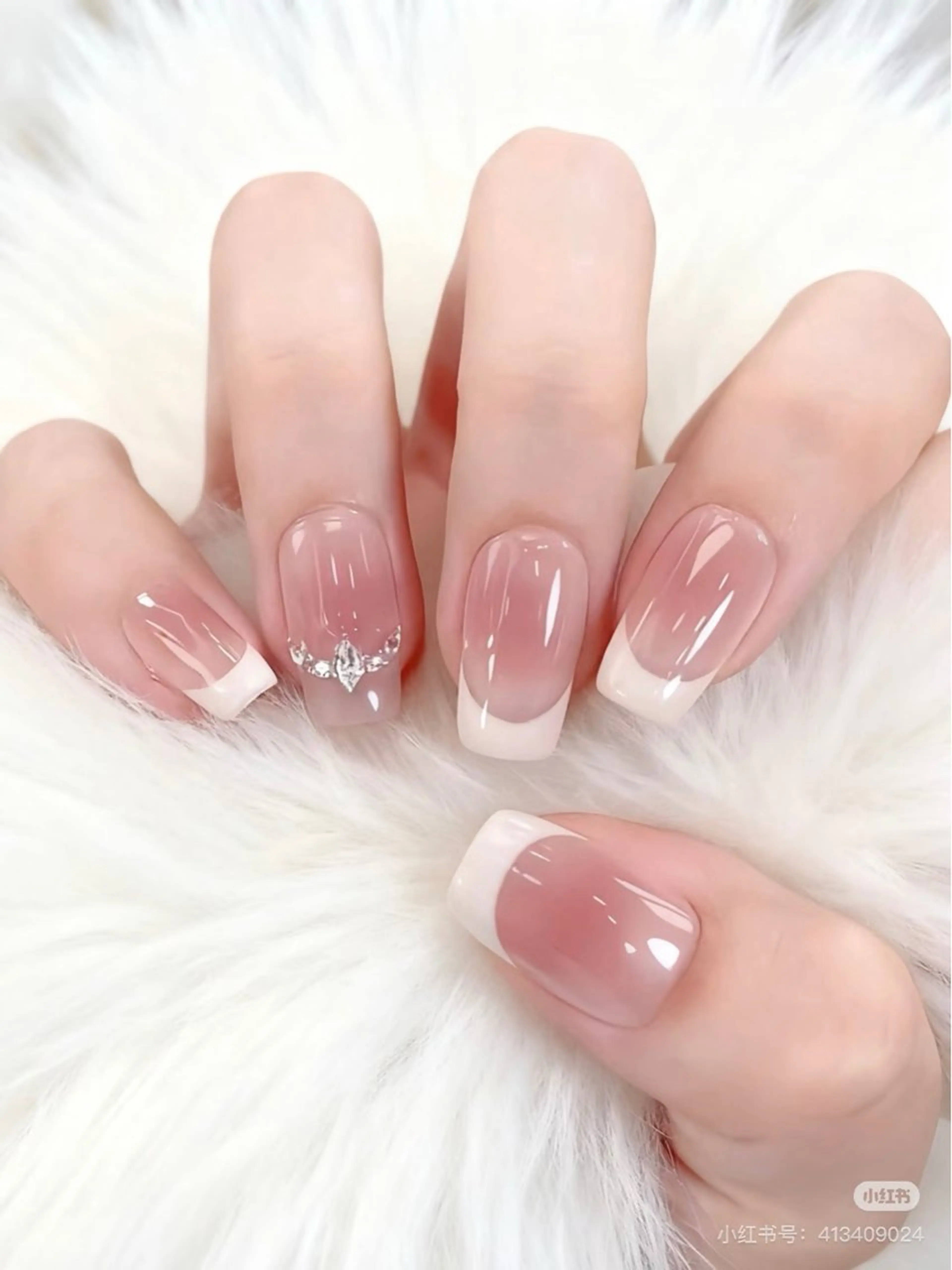 フレンチネイル　オフありの写真