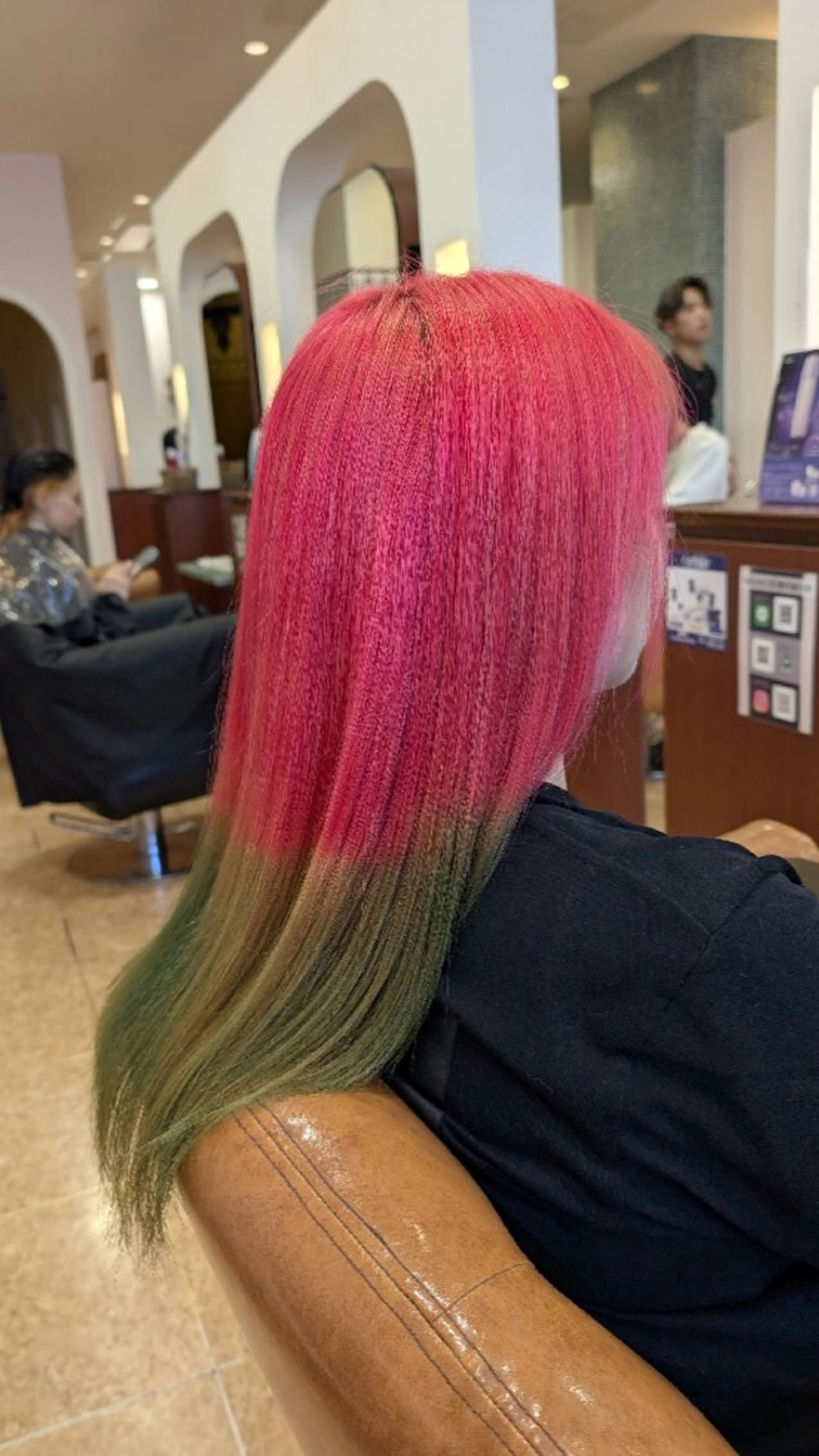 セミロング カラー ダブルカラー ヘアカラー ブランシェ勝川南口店 石原 あゆみのマツエク・マツパデザイン