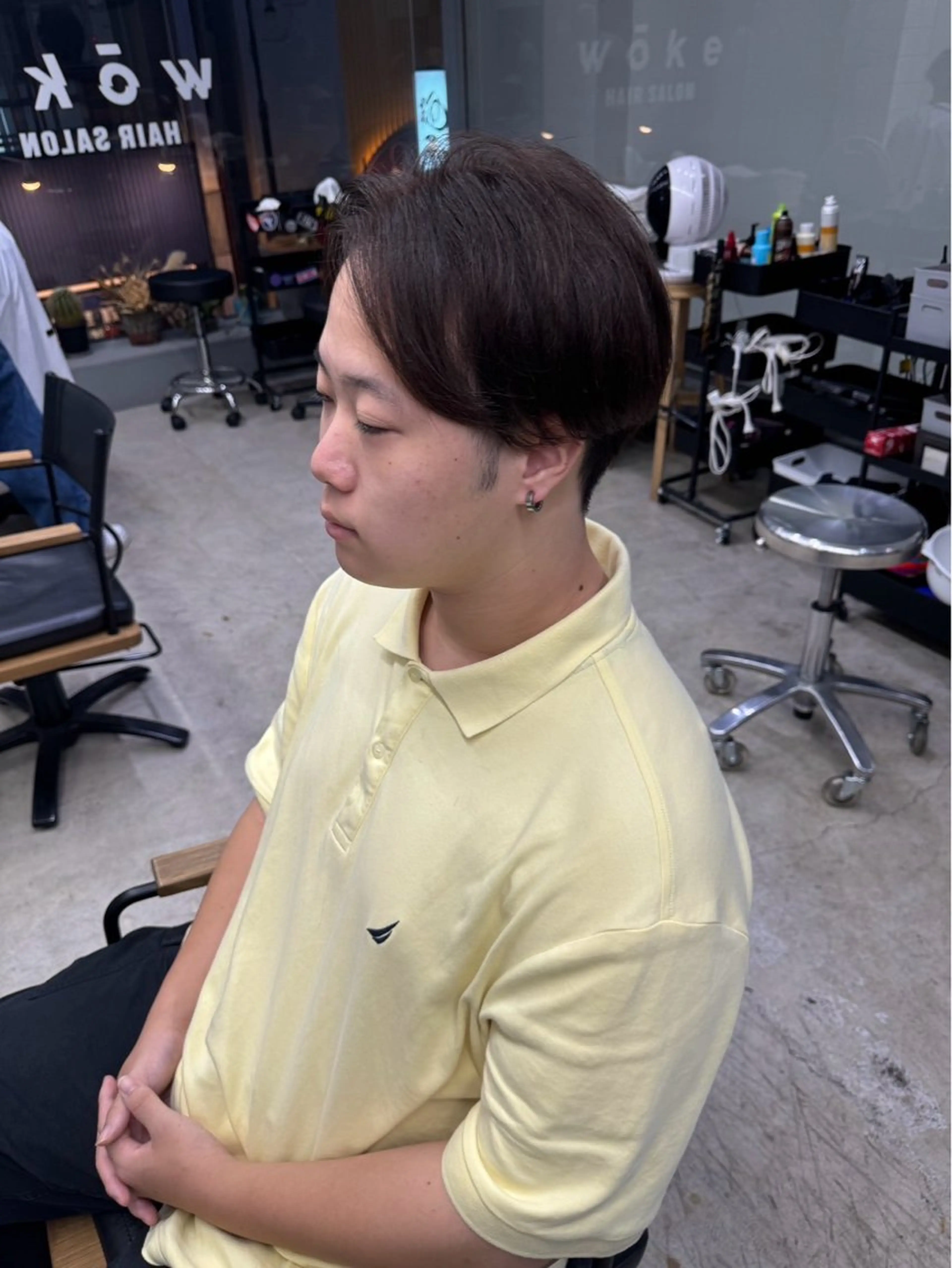 ショート カラー メンズ メンズ専門サロン wokeのヘアスタイル