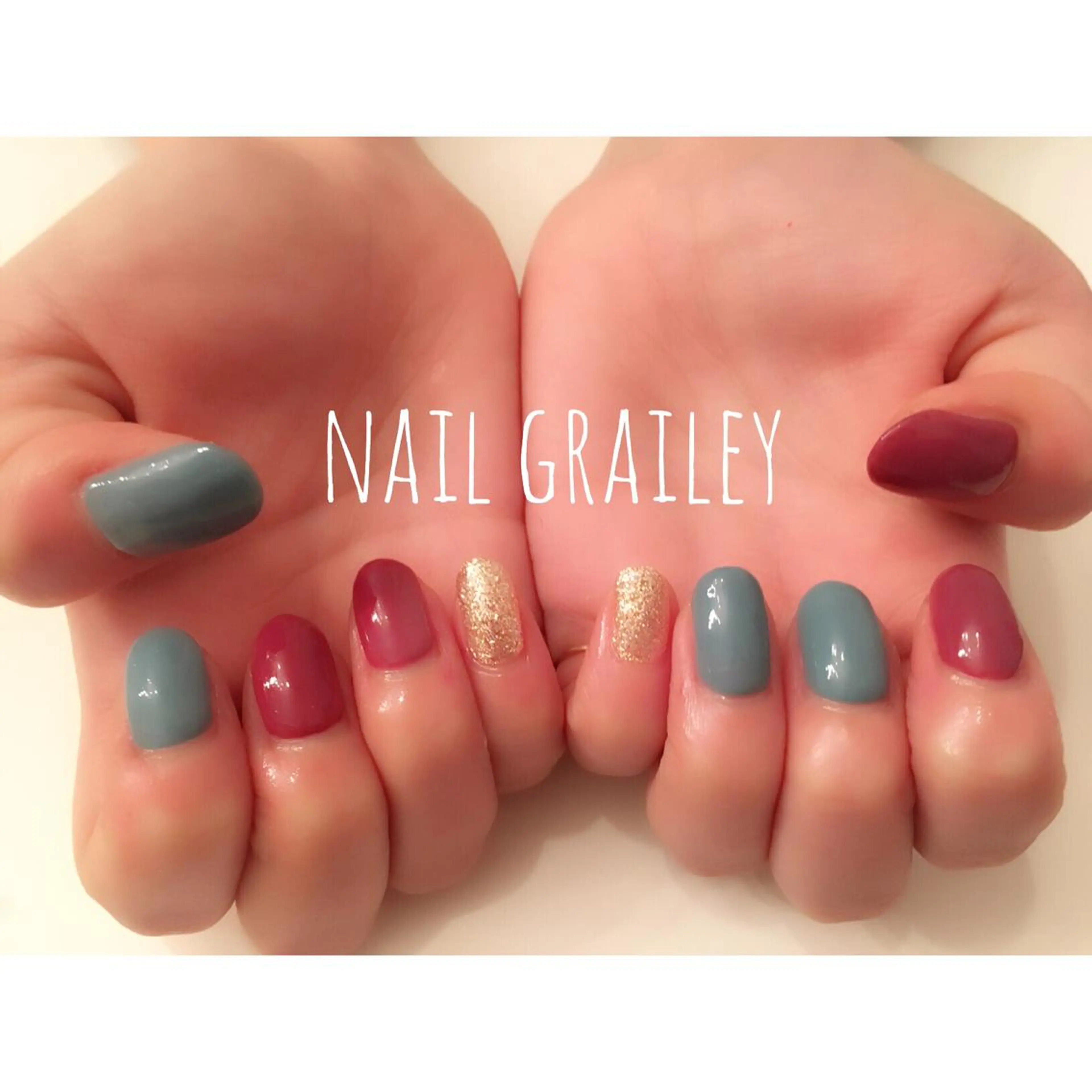 ネイル ラメ(グリッター) ラメグラデーション ワンカラーネイル nail makoのネイルデザイン