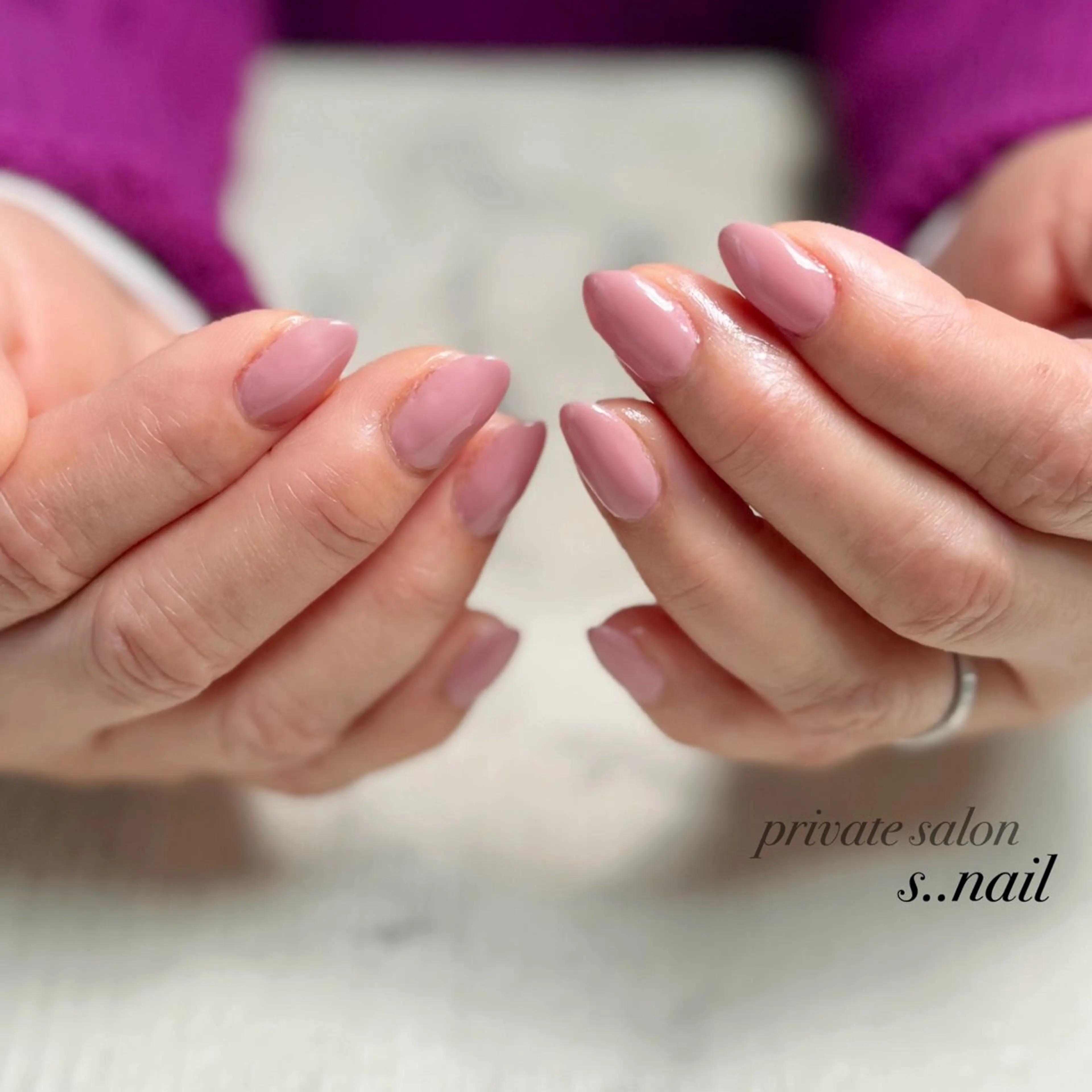 ネイル ワンカラーネイル ピンク ハンドネイル フットネイル s..nail / MORITAのネイルデザイン