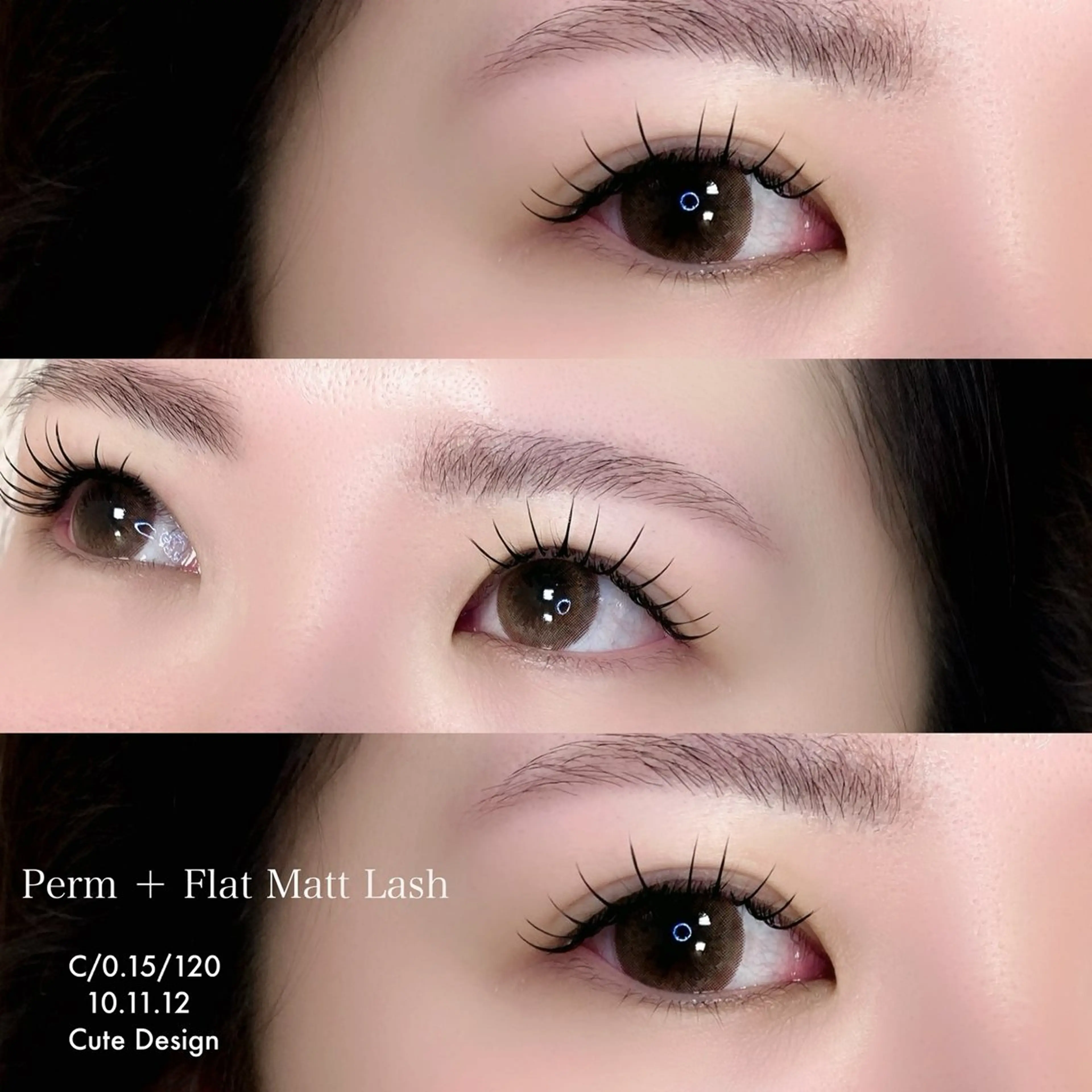 マツエク・マツパ 束感まつ毛 韓国風マツエク パリジェンヌラッシュリフト まつげパーマ 下まつげエクステ マツパ viviAiles ♡⃛ Ruiのマツエク・マツパデザイン