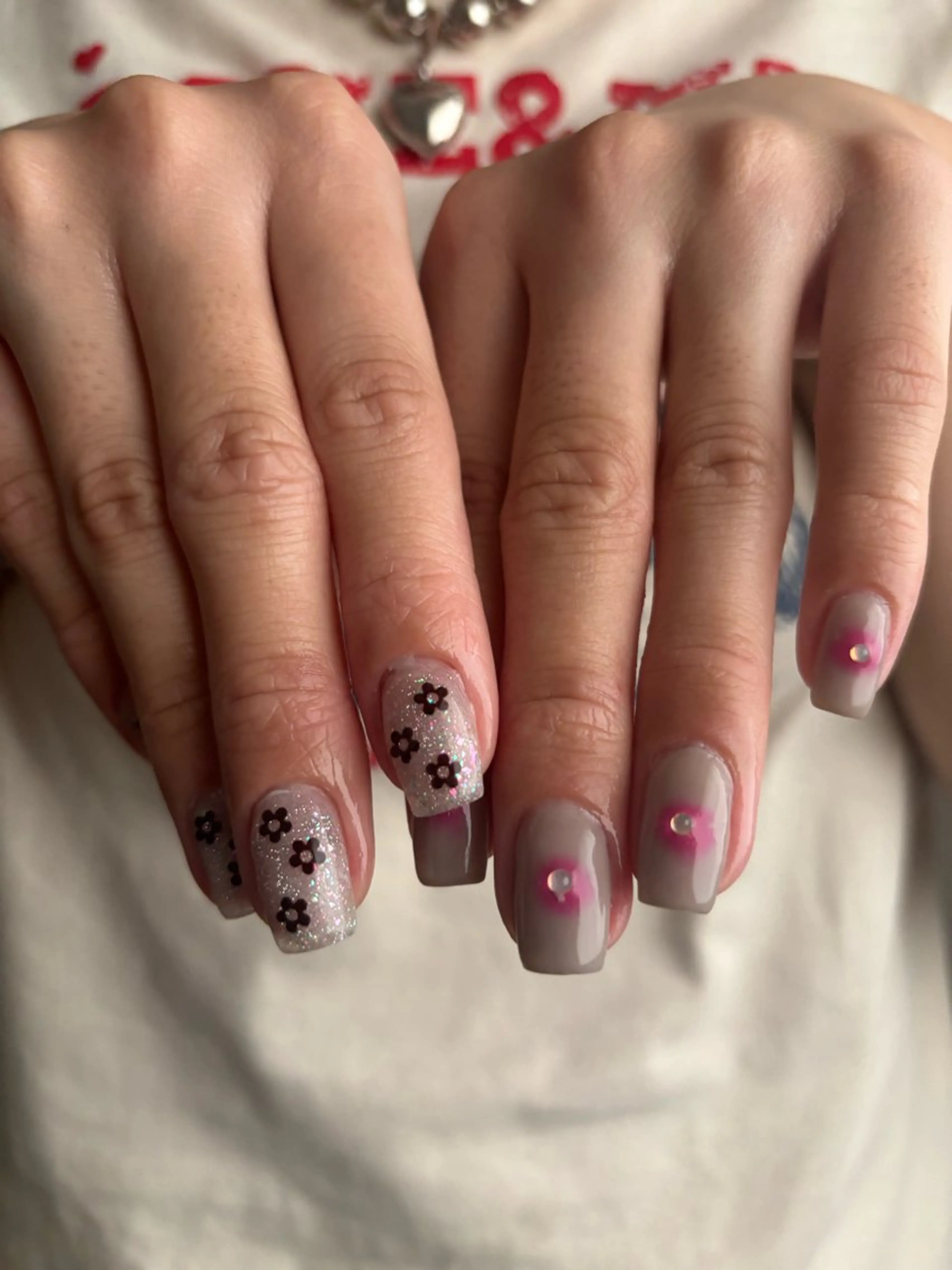 ネイル アートネイル オーロラネイル フットネイル ジェルネイル グラデーション fil nailのネイルデザイン