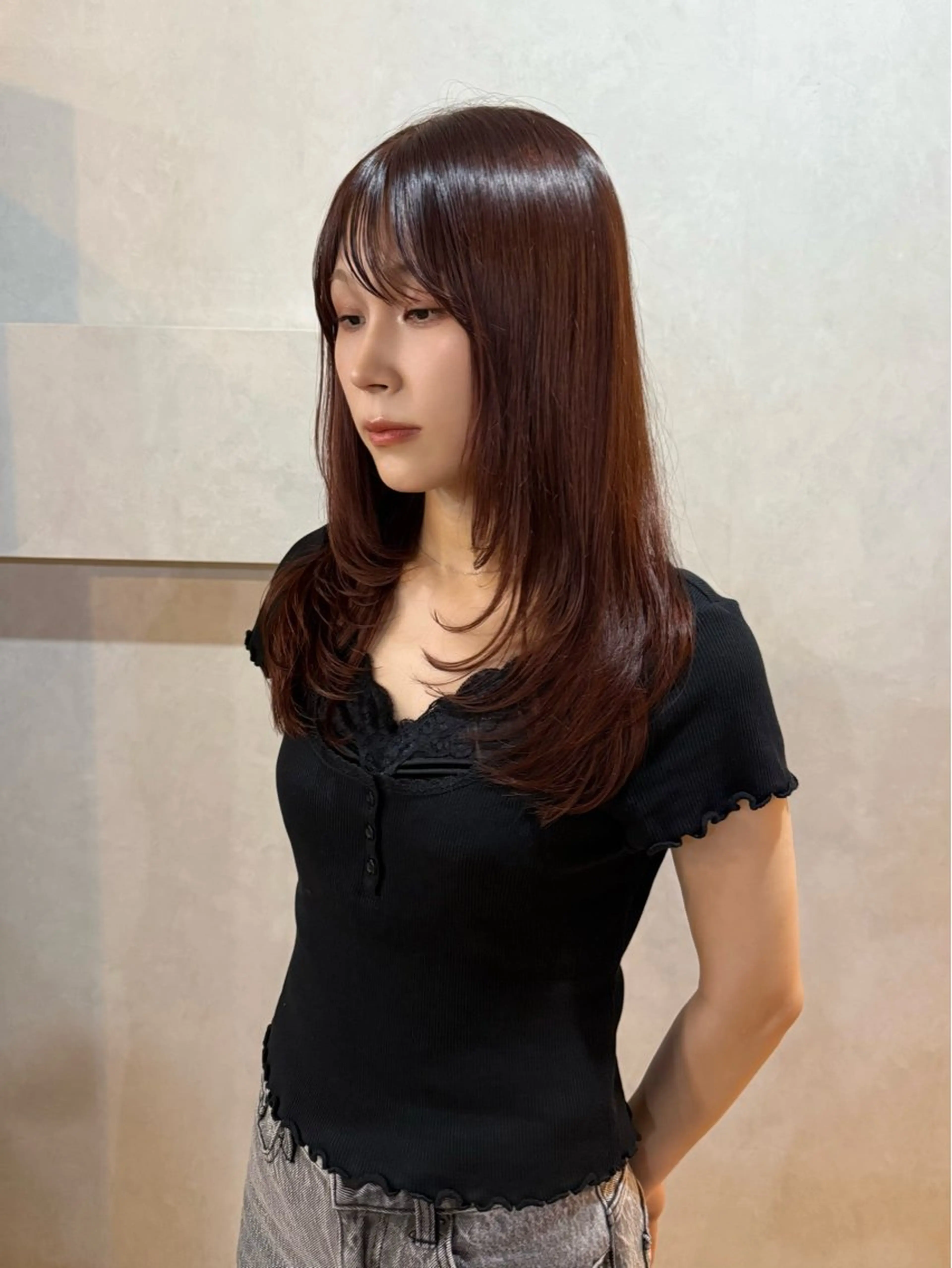 ✴︎艶カラー+髪質改善oggiottoトリートメント¥8900✴︎の写真