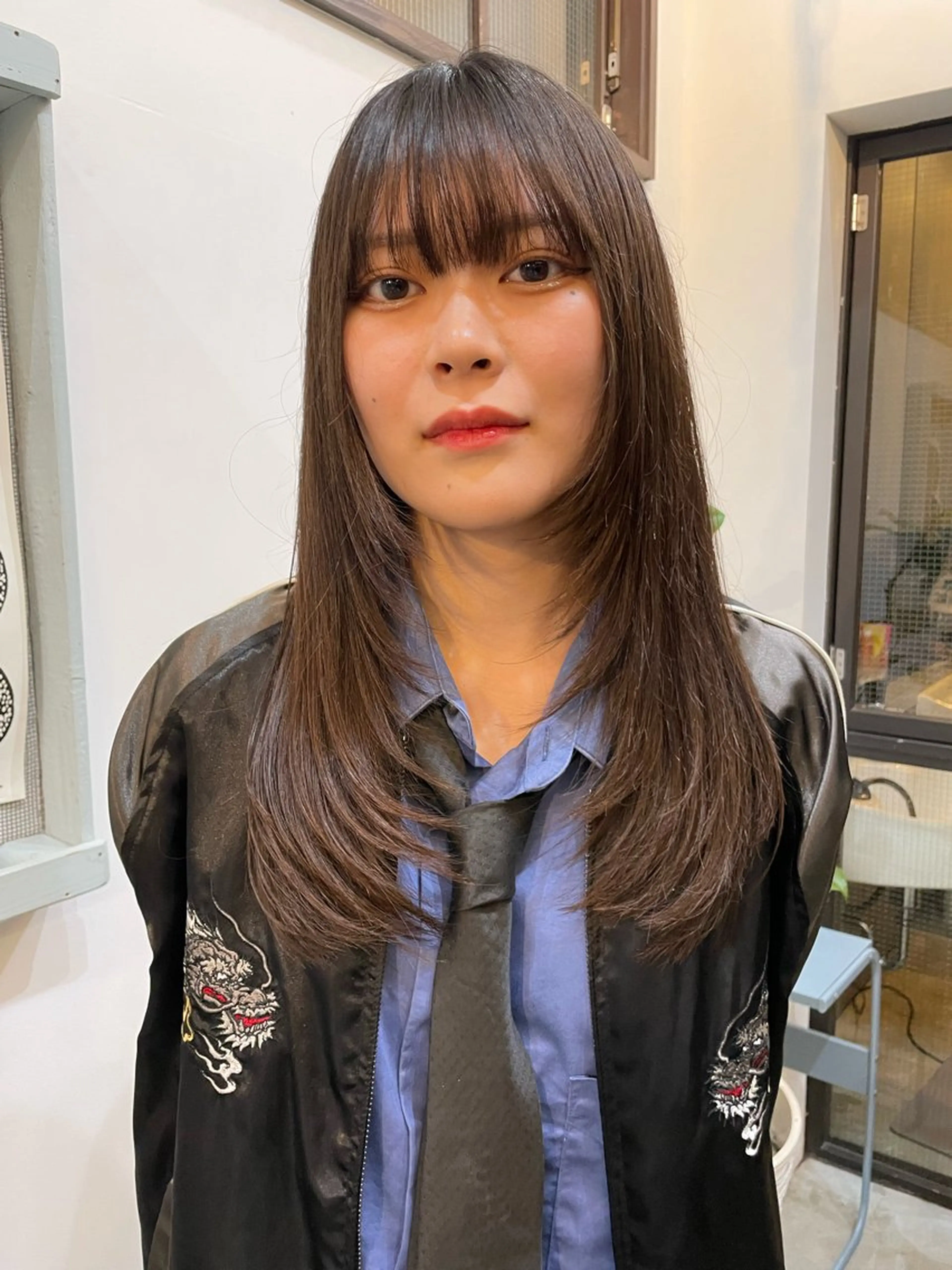 セミロング 金尾 凜のヘアスタイル