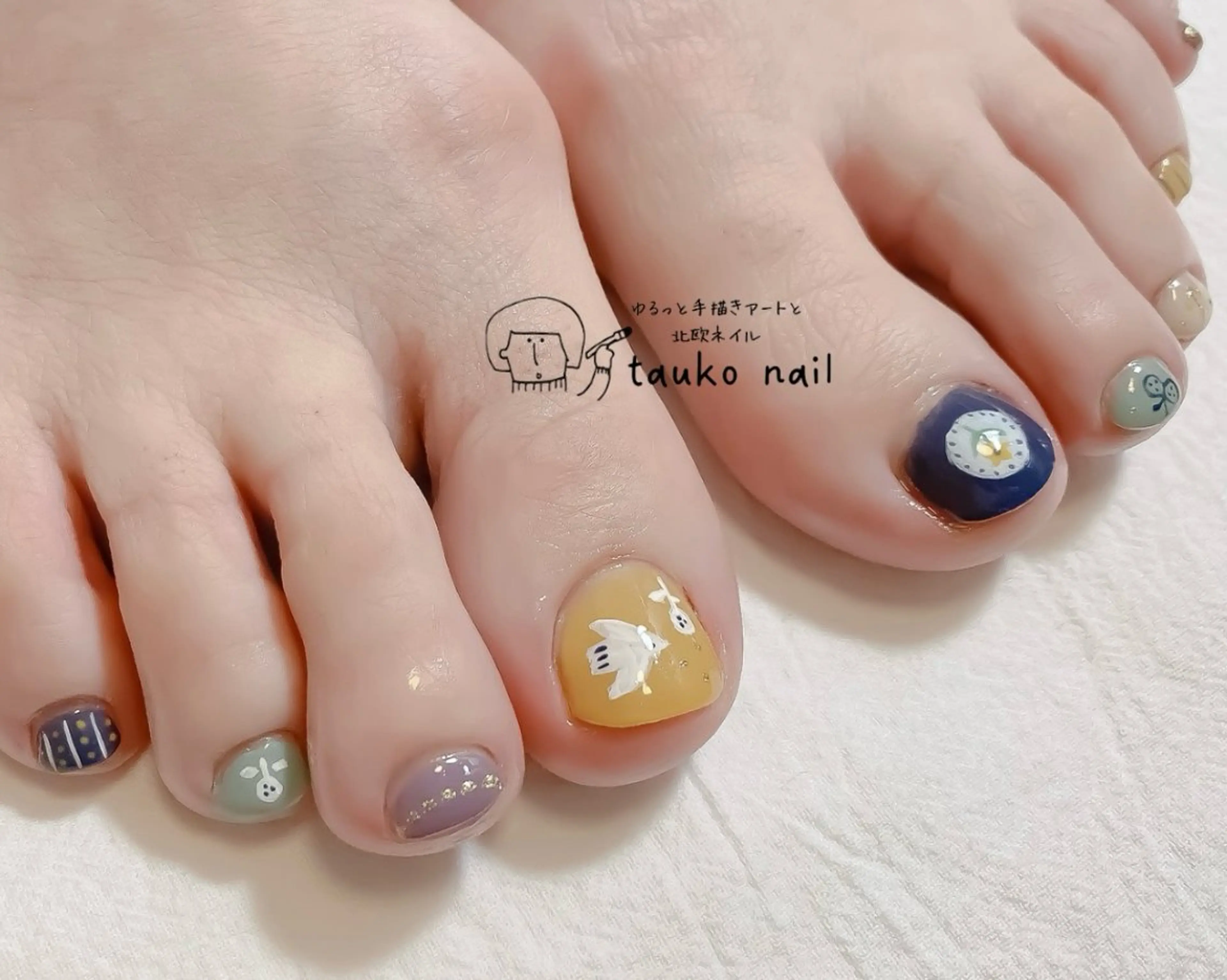 ネイル フットネイル ハンドネイル tauko nailのネイルデザイン