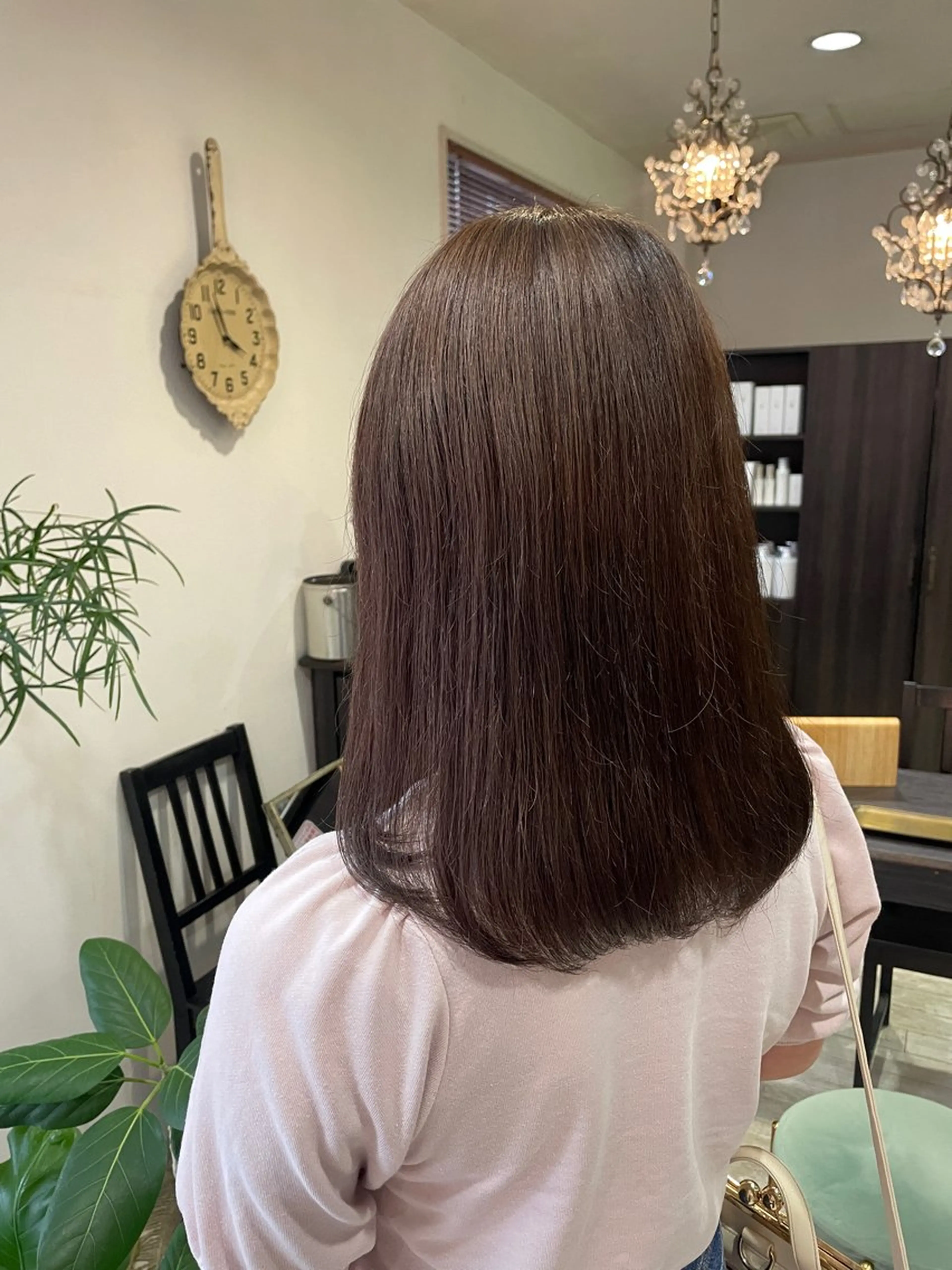 セミロング カット ヘアカラー トリートメント 韓国ボブ👩🇰🇷 小野絢未のヘアスタイル