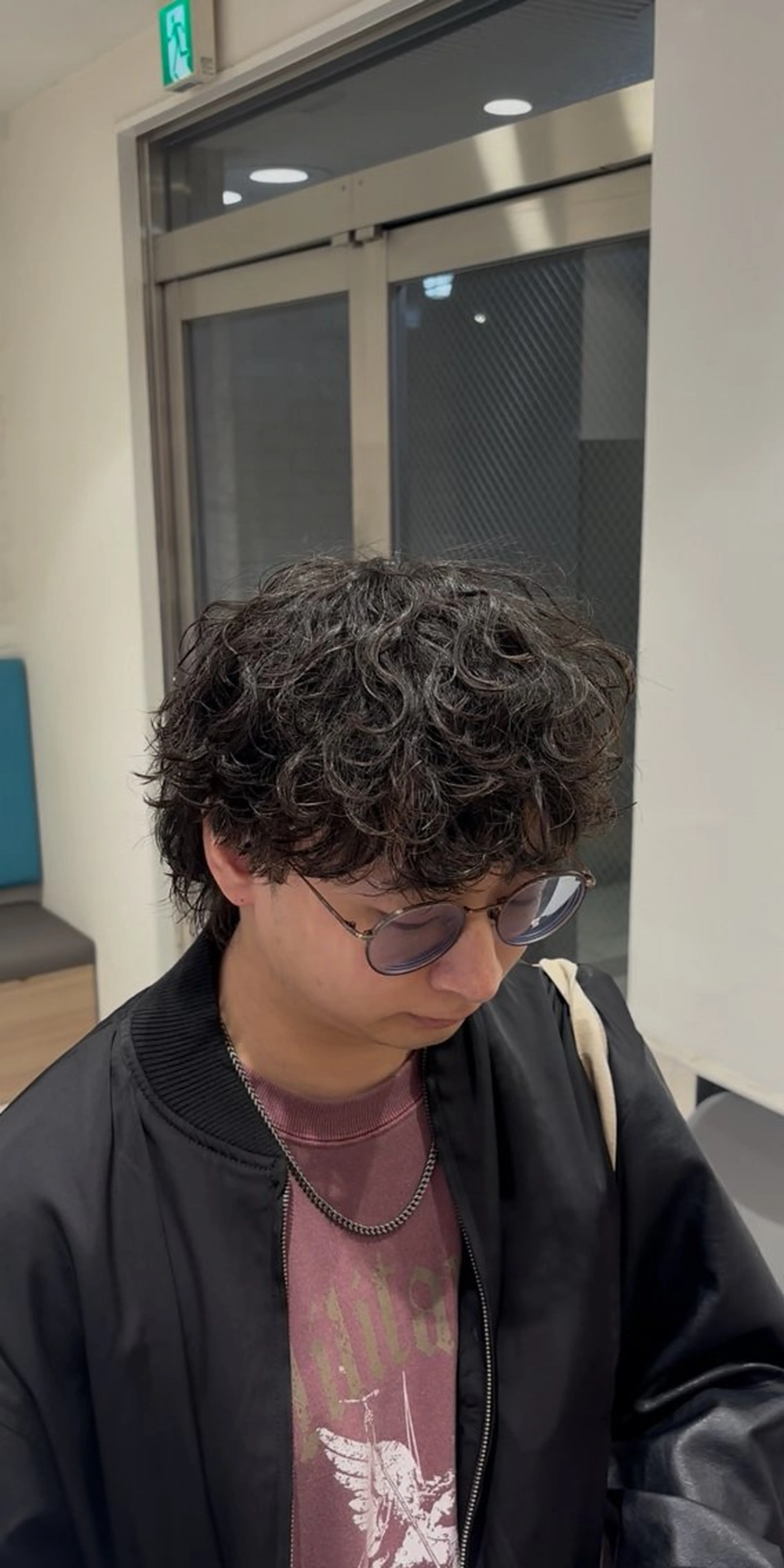 パーマ メンズ カット パーマ 山本 侑平のヘアスタイル