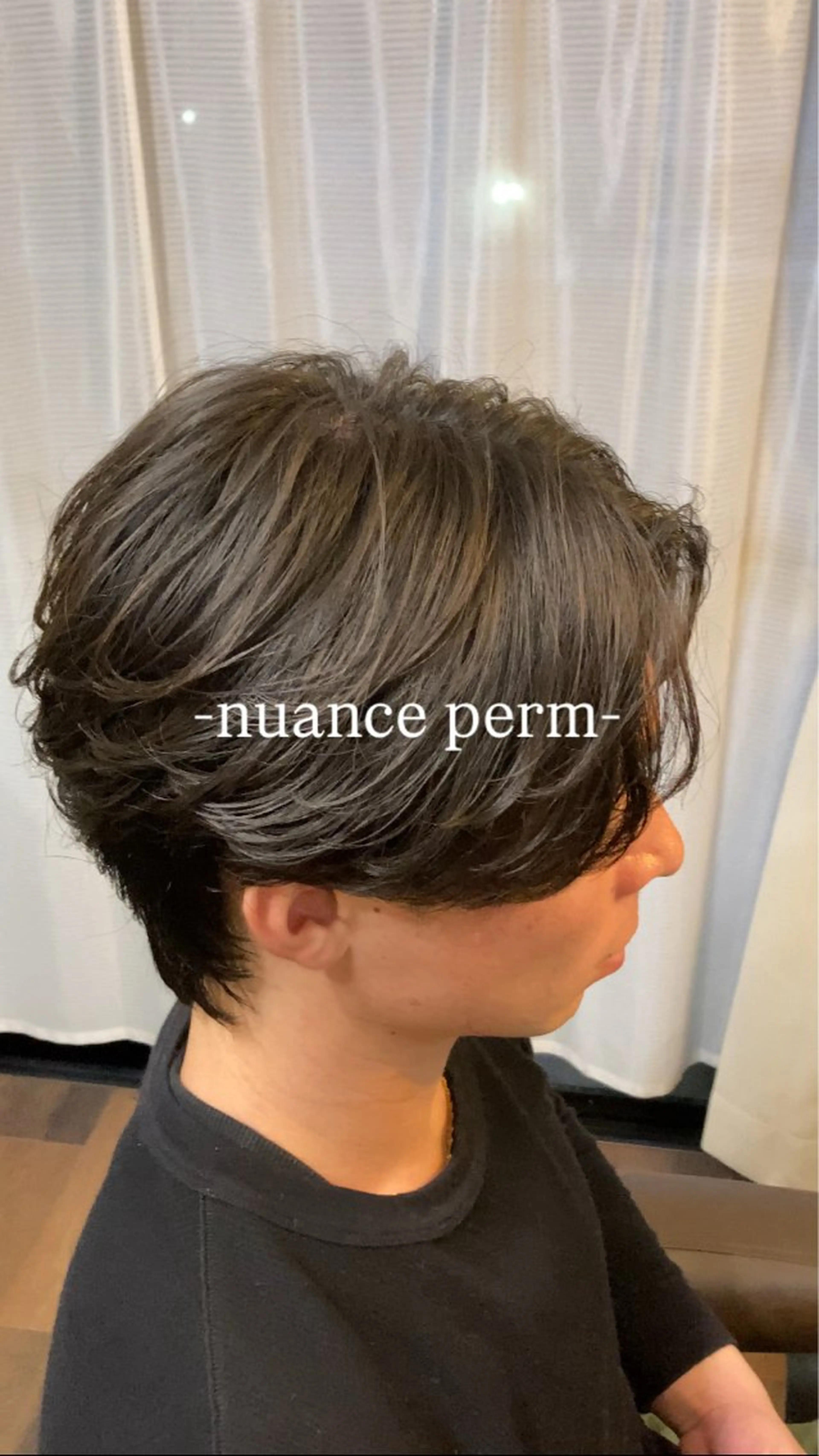 ショート メンズ メンズパーマ カット パーマ AUTHENTIC private mens hair salon所属・完全個室マンツーマン メンズサロン草野貴樹のヘアスタイル