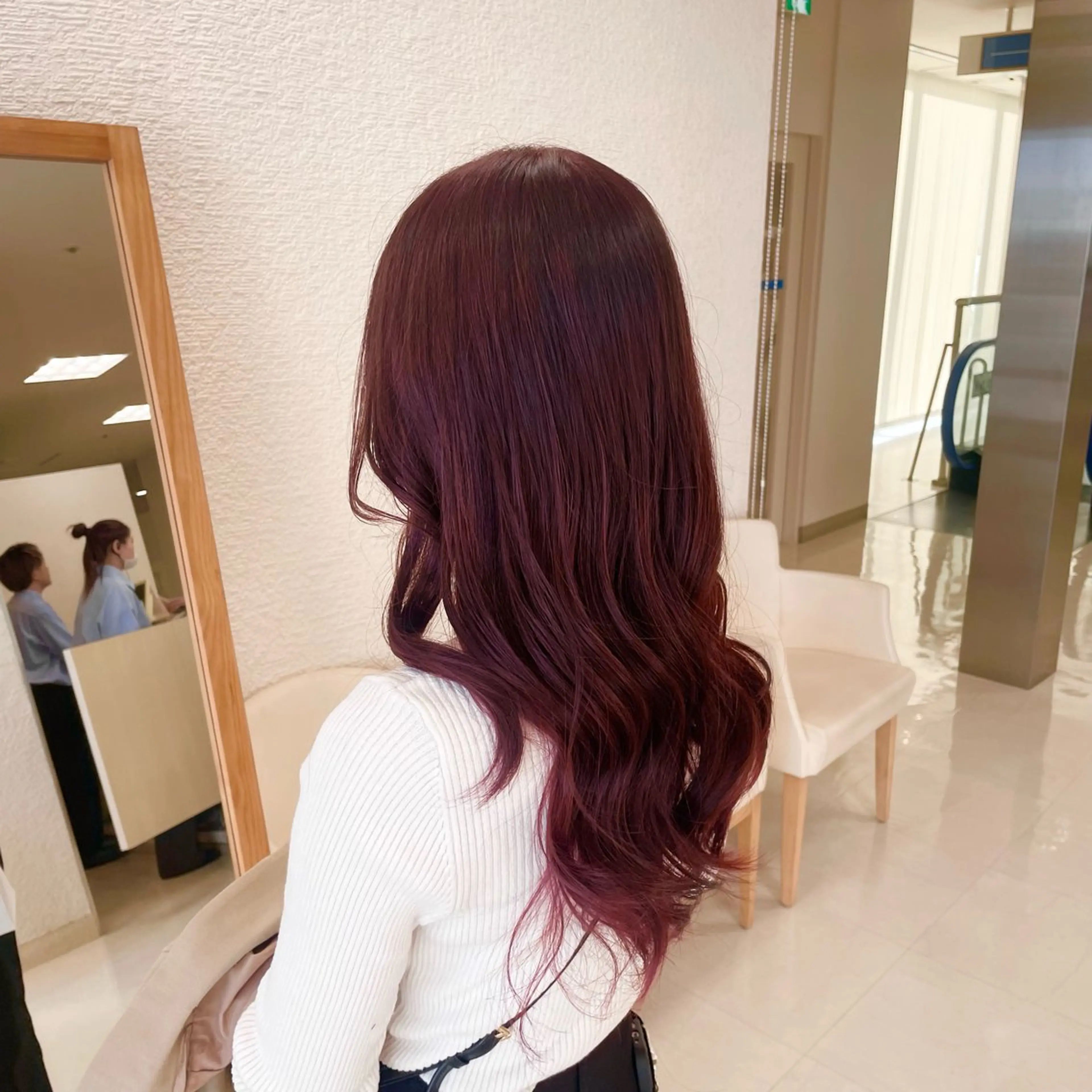 ロング カラー 透明感ワンカラー🎀 レイヤー/AOのヘアスタイル