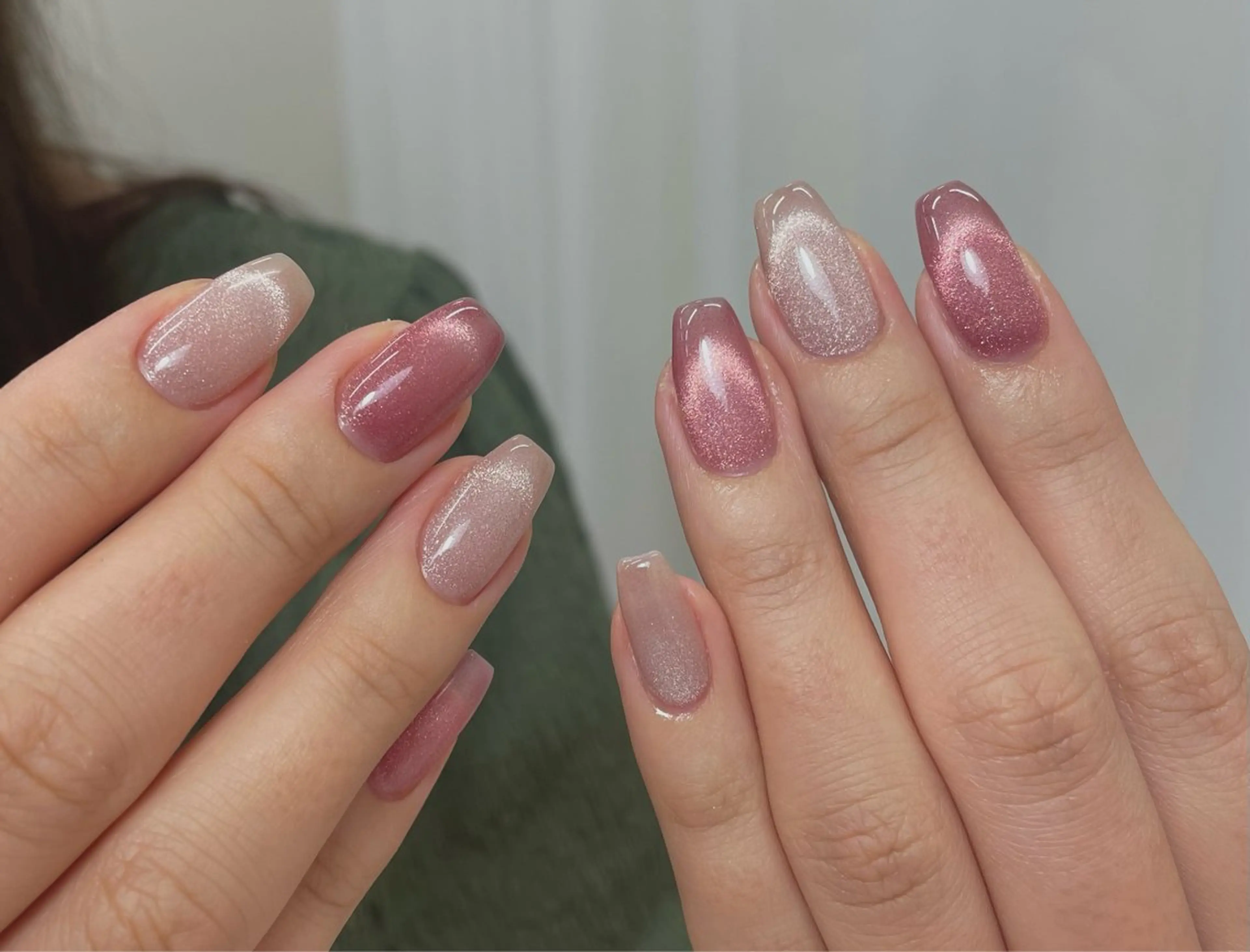 ネイル マグネットネイル 夏 目のネイルデザイン