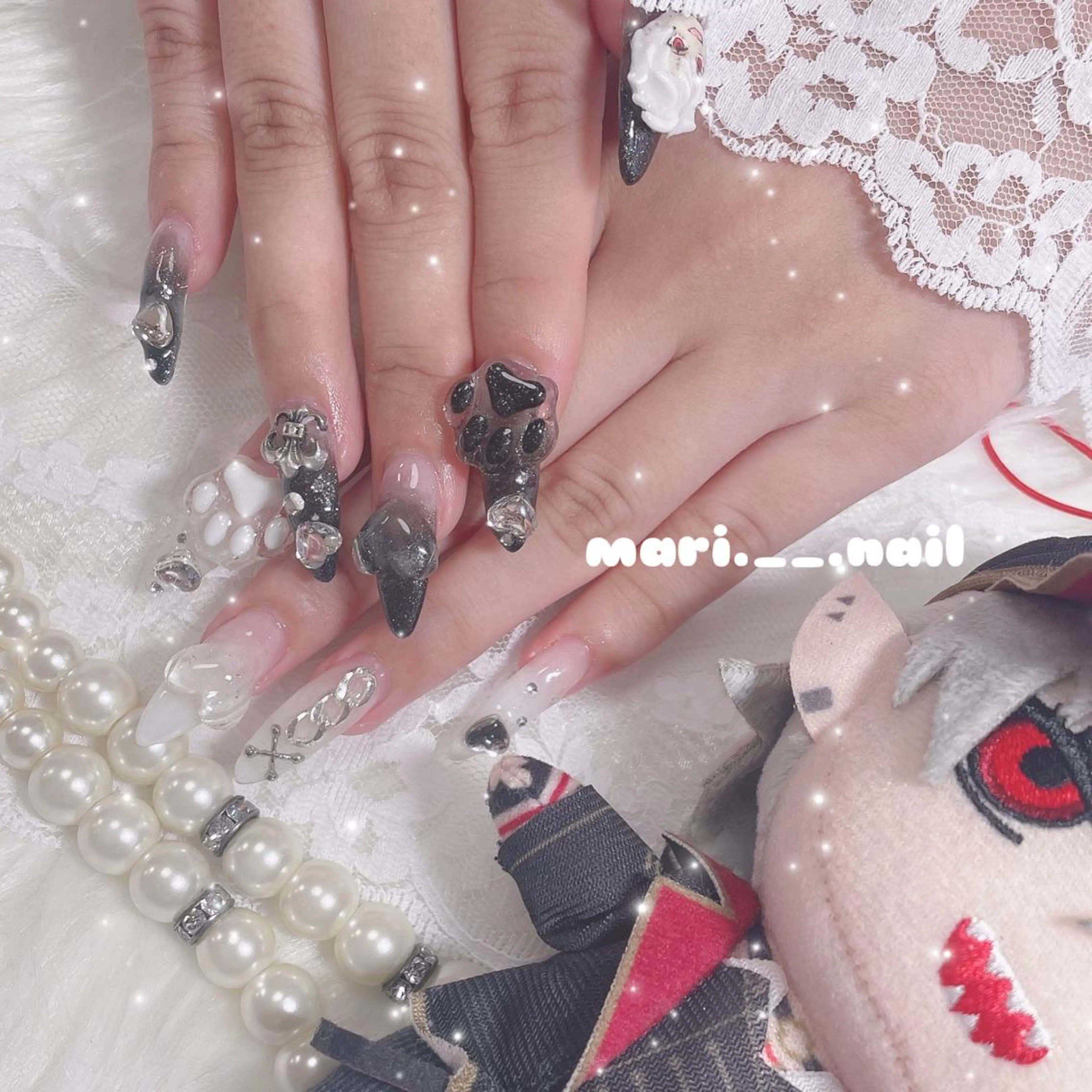 ネイル 🎀 Mayu 🎀痛ネイルのネイルデザイン