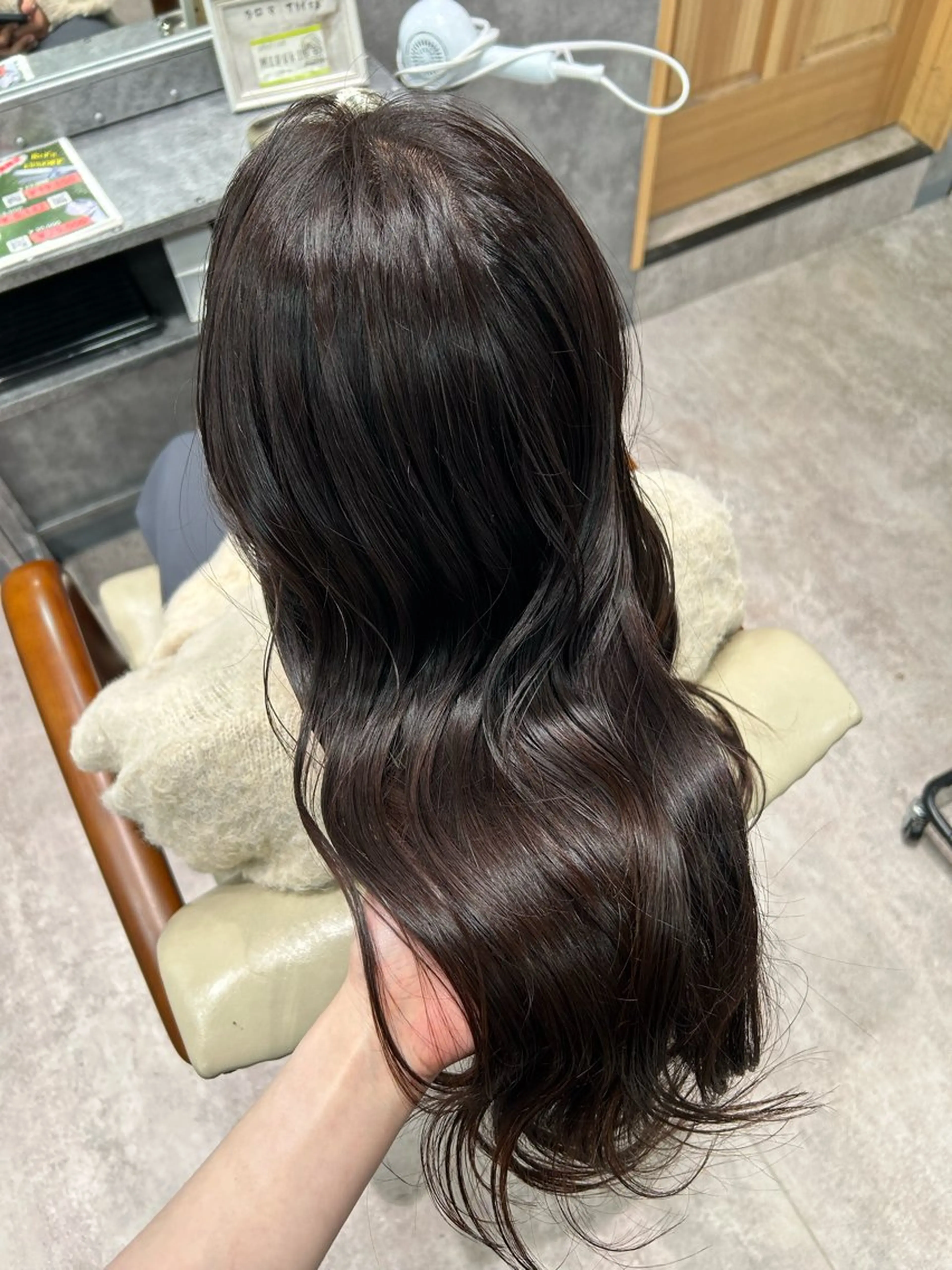 セミロング カット ヘアカラー トリートメント ✨韓国ヘア✨ レイヤー✂️鎌倉楓麻のヘアスタイル